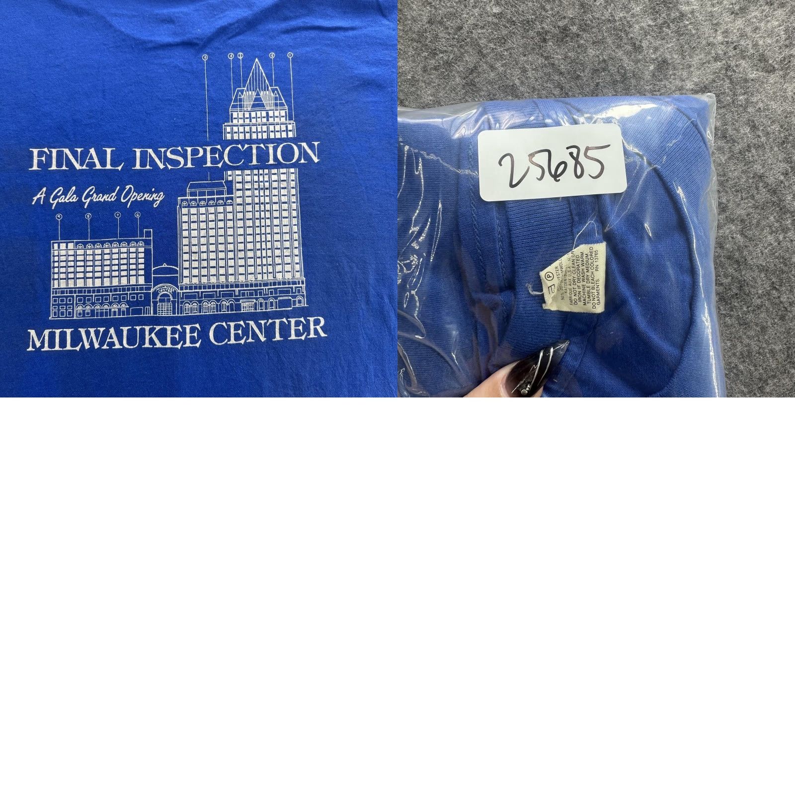 Vintage VINTAGE Milwaukee Center Final Inspection Shirt Mens Large Single Stitch 80s Size US L / EU 52-54 / 3 - 8 Thumbnail