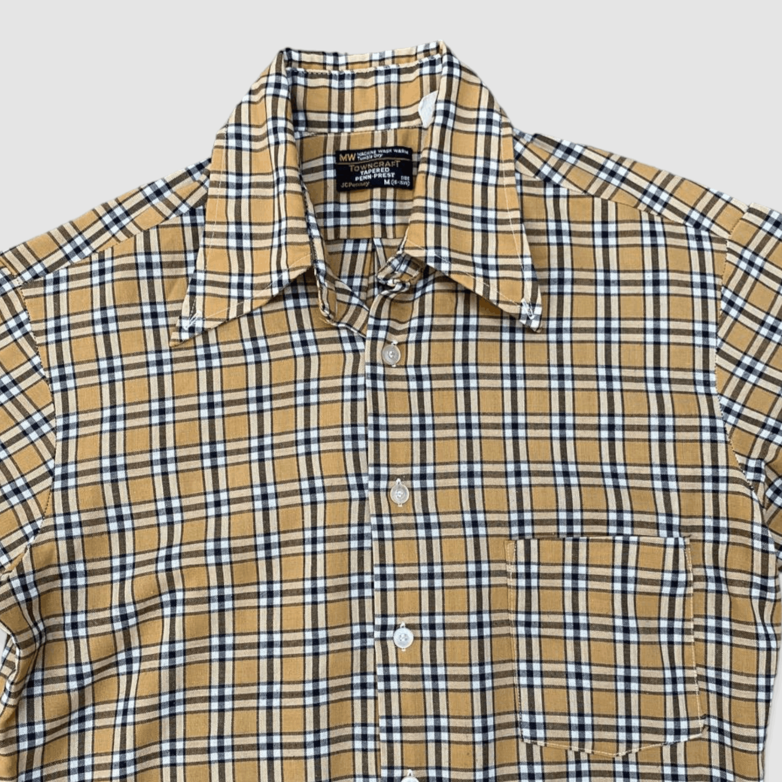 Towncraft Vintage Towncraft JC Penney Plaid Button Down Shirt Size US M / EU 48-50 / 2 - 4 Thumbnail