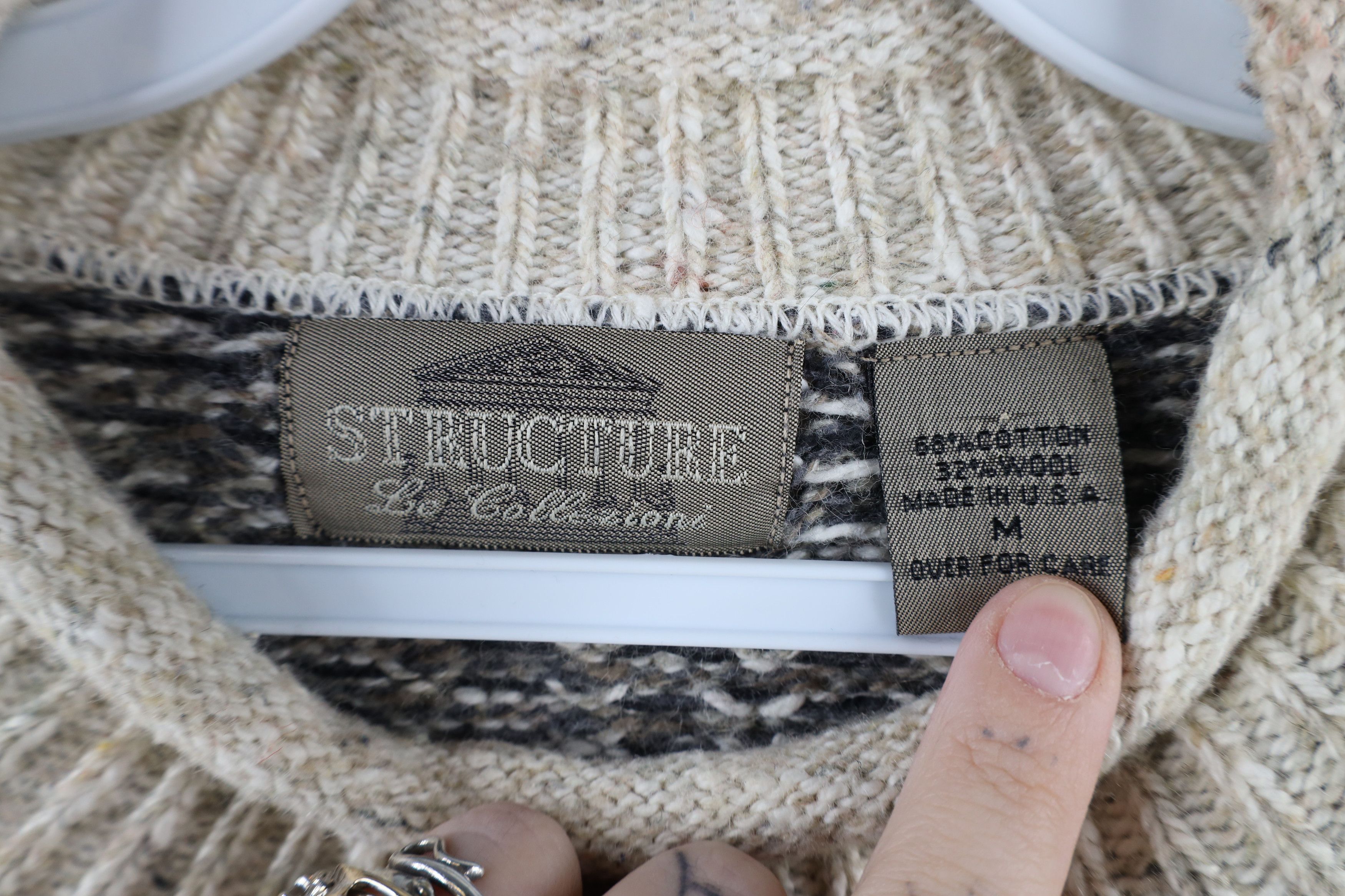 Vintage Vintage 90s Streetwear Marled Knit Heavyweight Sweater USA Size US M / EU 48-50 / 2 - 4 Thumbnail