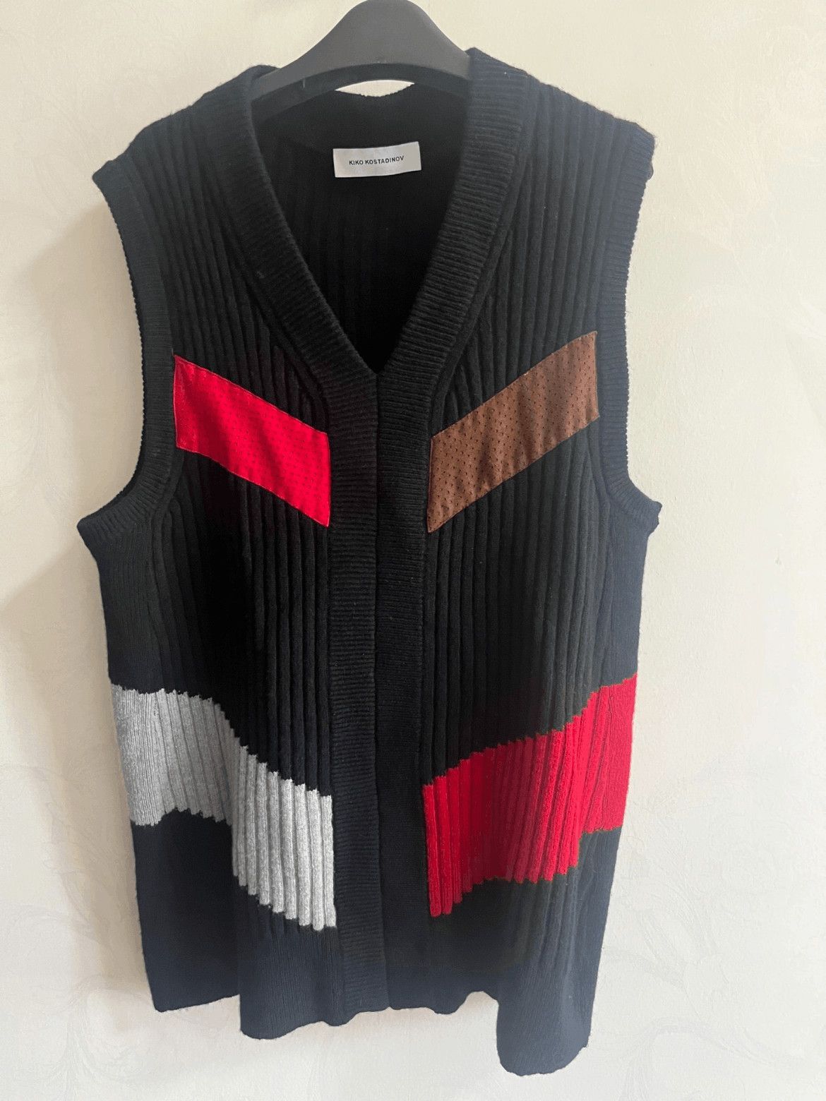 Kiko Kostadinov Sz 46 Kiko Kostadinov 22AW Nash Intarsia Vest-2507 Size US S / EU 44-46 / 1 - 4 Thumbnail