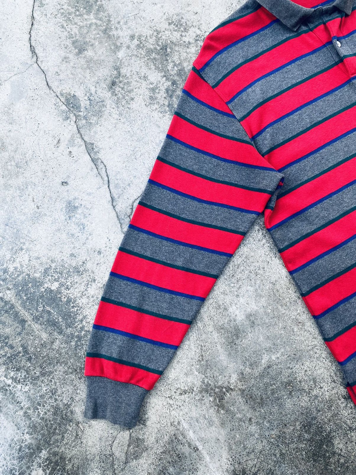 Yves Saint Laurent Vintage 80s Yves Saint Laurent Striped long Sleeve Size US XL / EU 56 / 4 - 10 Thumbnail