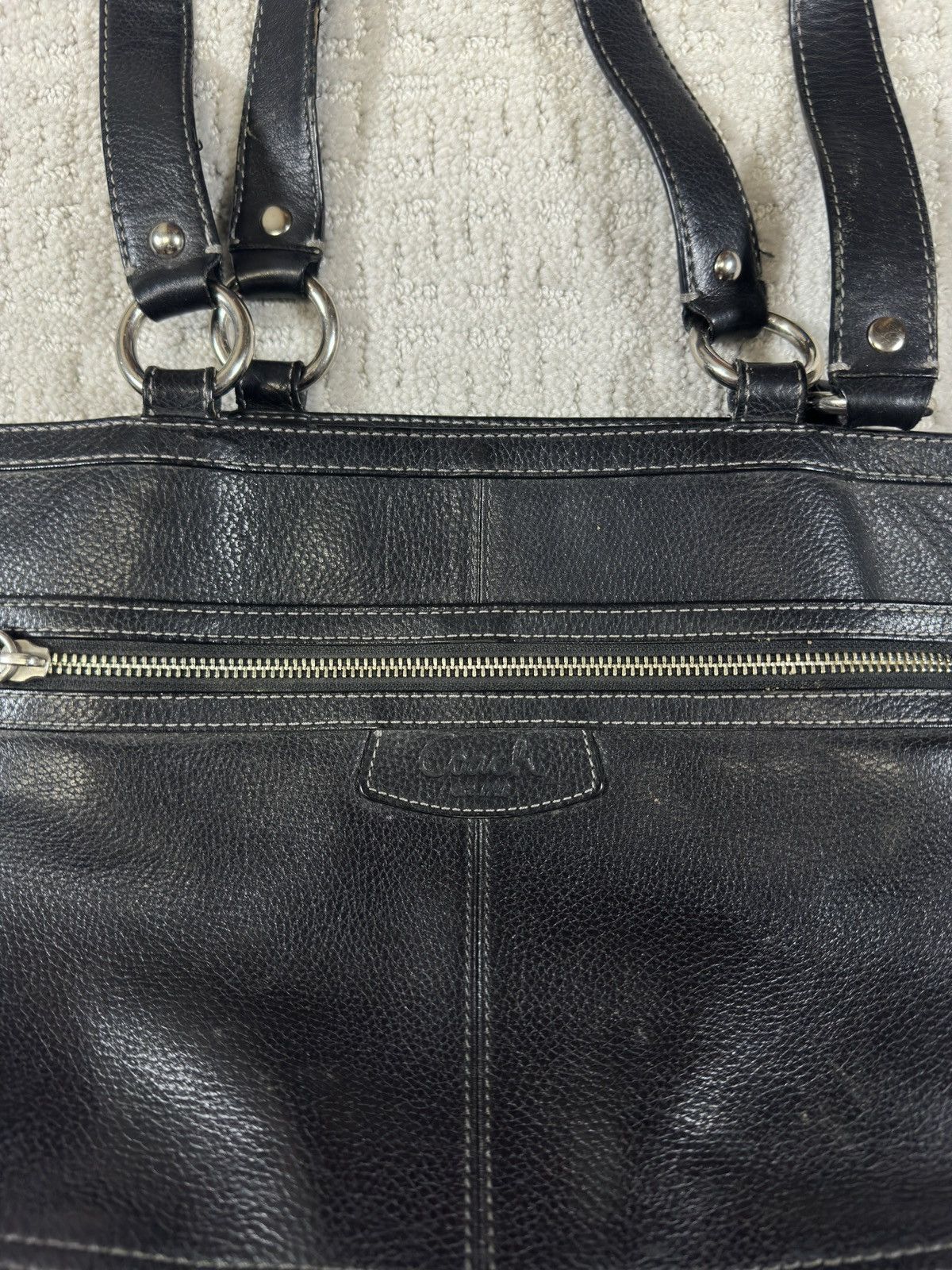 Coach Coach Penelope Black Leather Tote / Shoulder Bag Size ONE SIZE - 3 Thumbnail