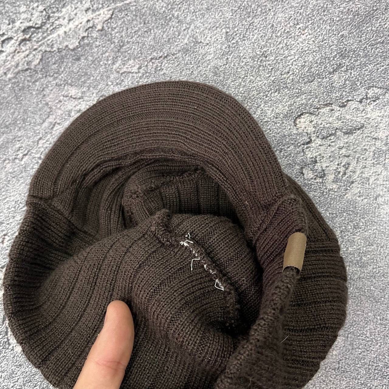 Nike Vintage 90s Brown Knitted Hat with a peak Nike UniSex Hat Size ONE SIZE - 2 Thumbnail