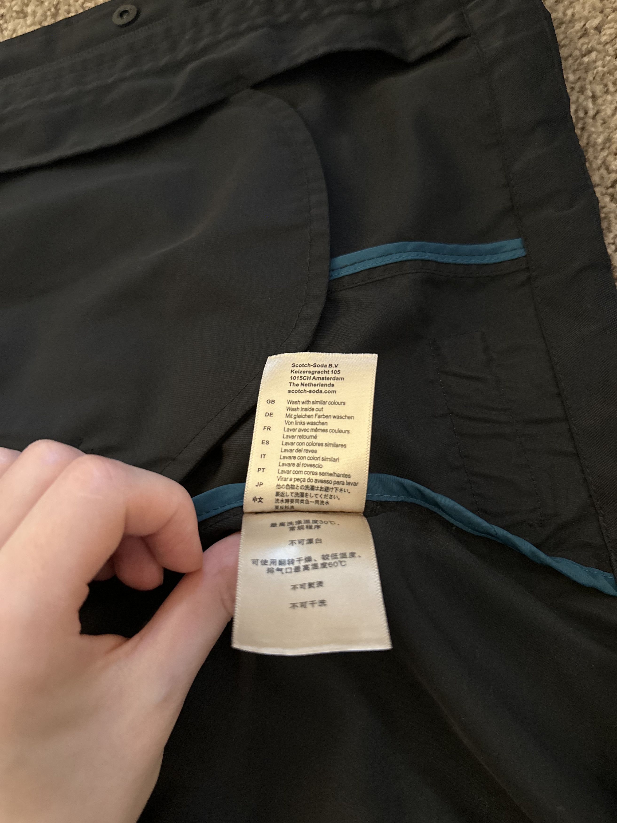 Scotch & Soda Scotch & Soda Black Technical Hooded Parka Size US S / EU 44-46 / 1 - 12 Thumbnail