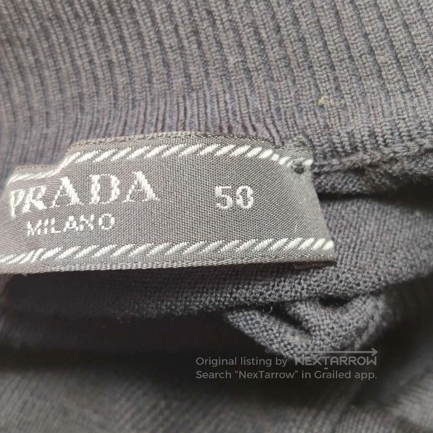 Prada Prada Wool Blend Logo Turtleneck Sweater L. Size US L / EU 52-54 / 3 - 4 Thumbnail