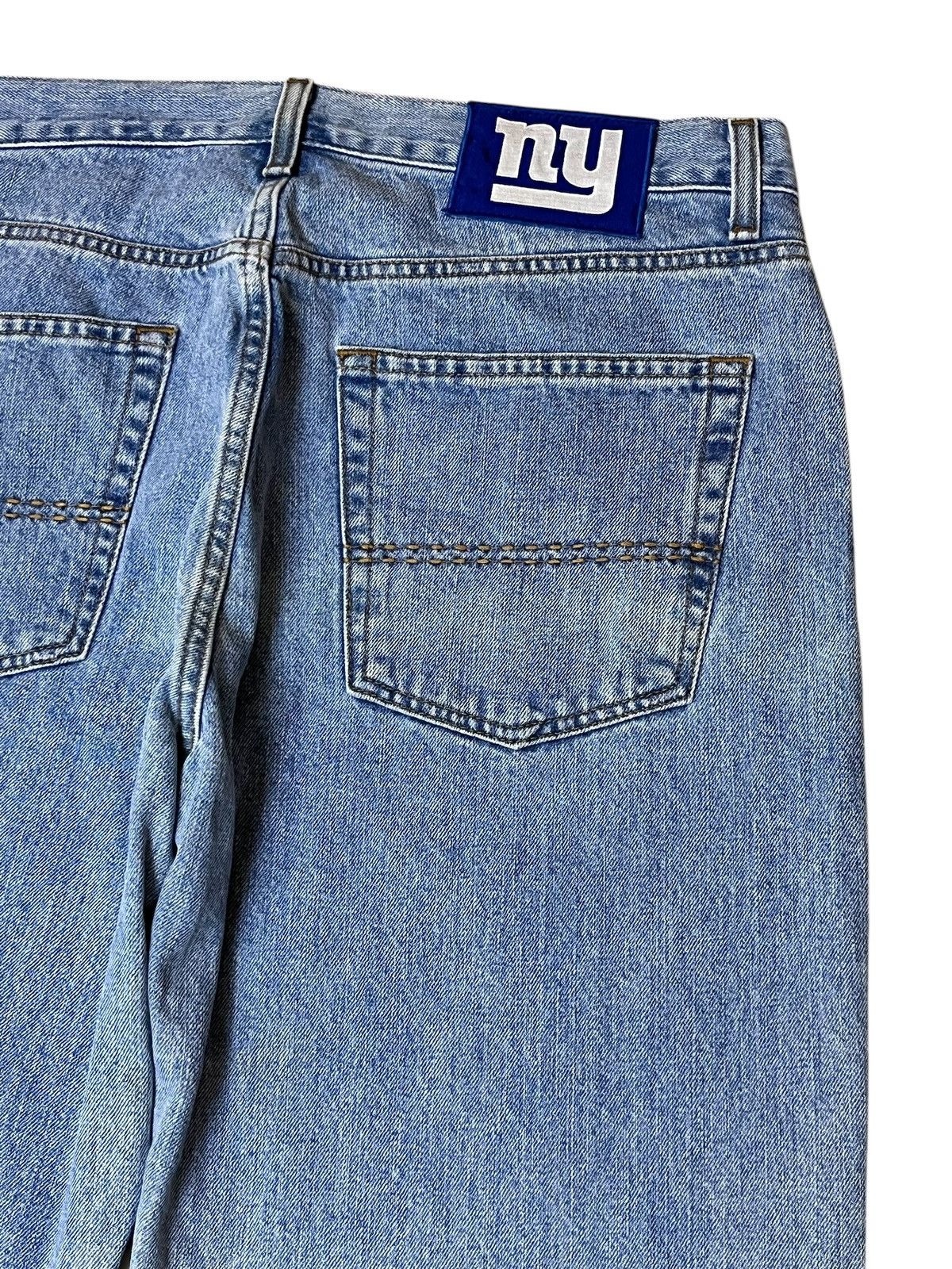 NFL GRAIL🔥NFL NEW YORK GIANTS TEAM TAILGATER RELAXED JEANS Size US 35 - 9 Thumbnail