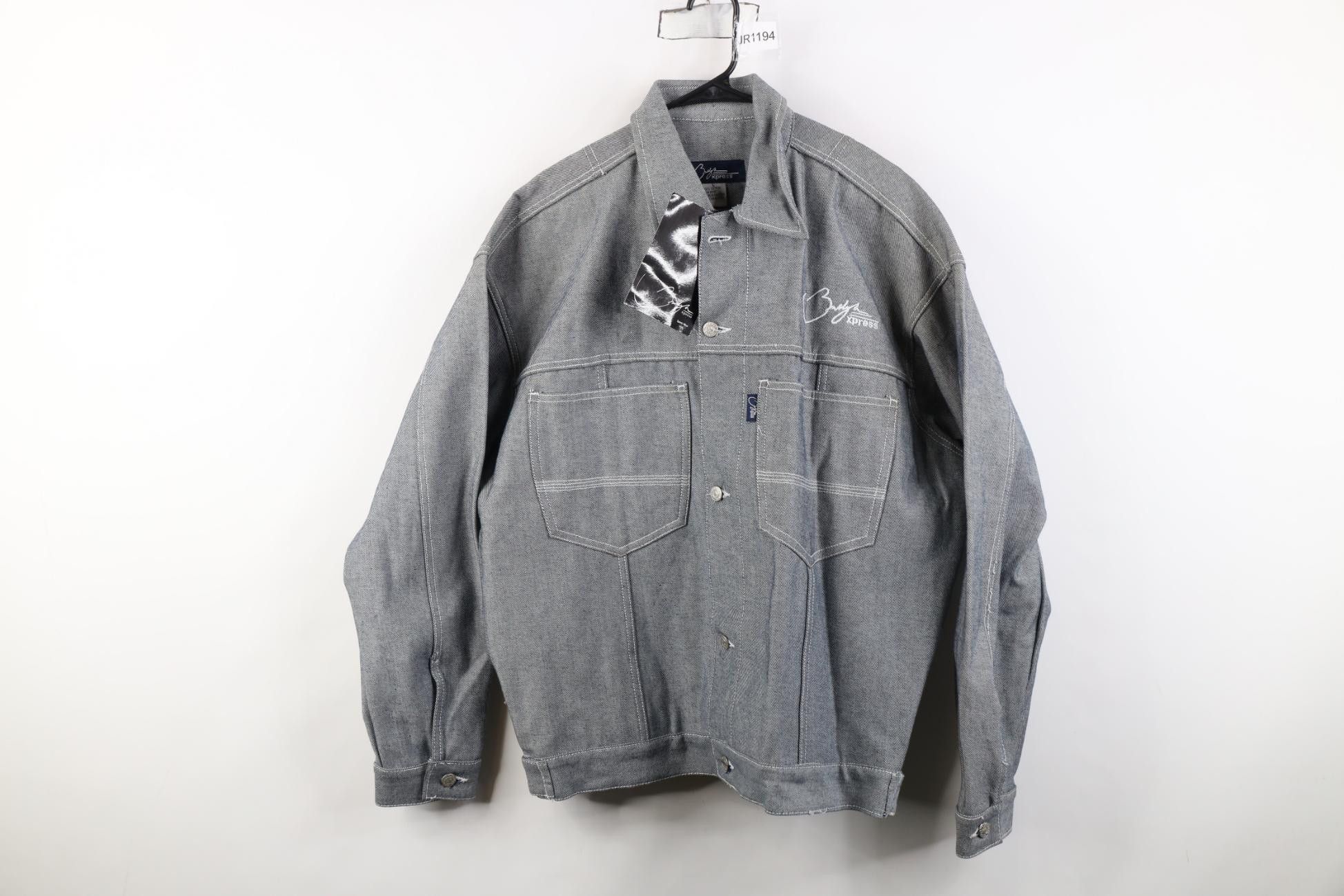 Vintage Deadstock Vintage 90s Y2K Streetwear Denim Trucker Jacket Size US L / EU 52-54 / 3 - 1 Thumbnail