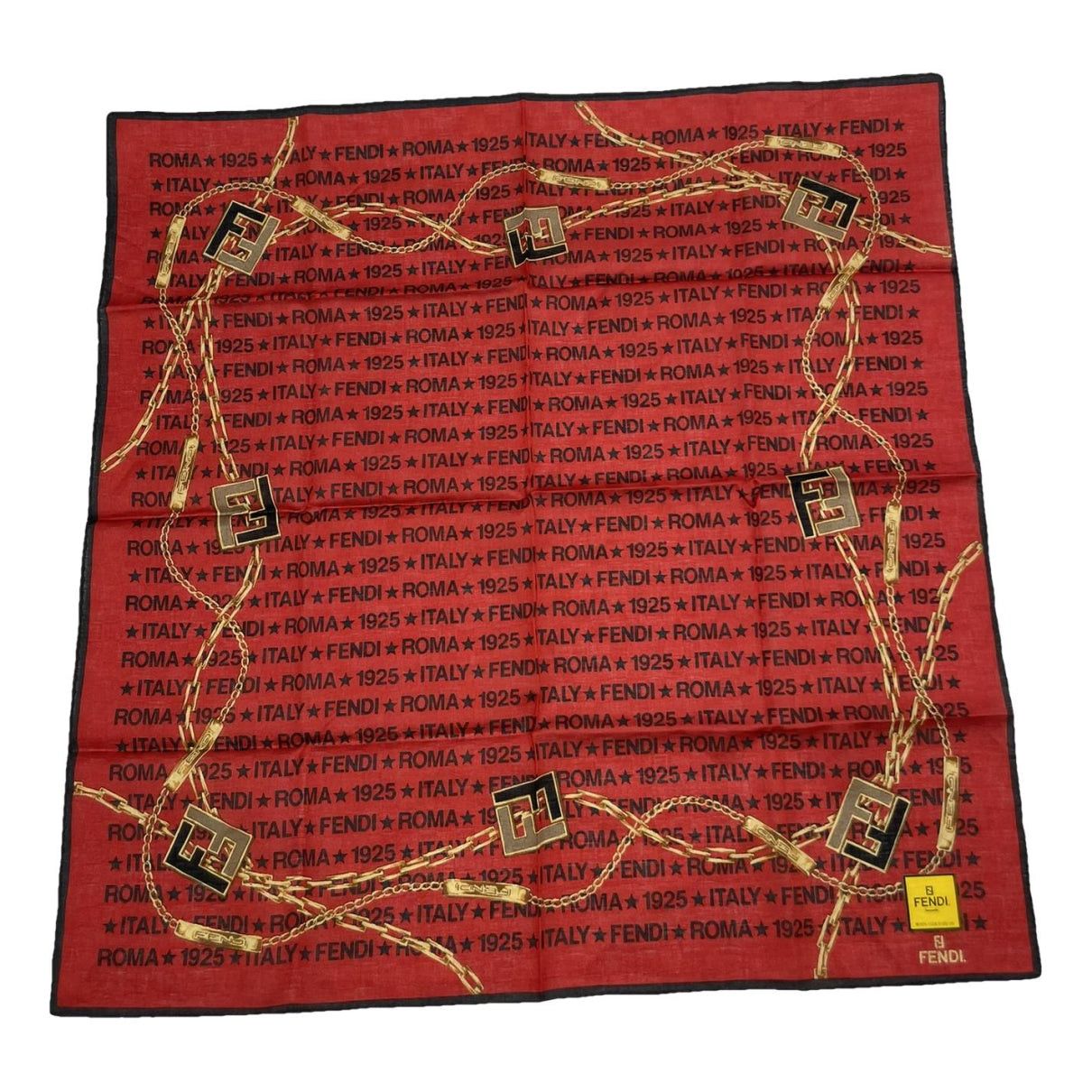 Fendi Red Silk Scarf Size ONE SIZE - 1 Thumbnail