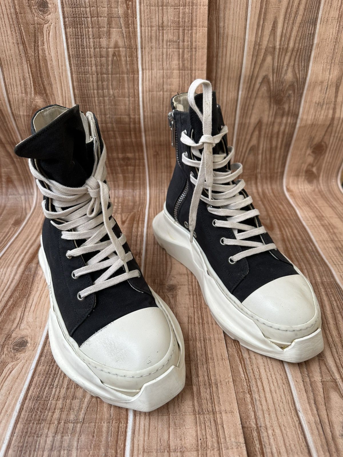 Rick Owens Drkshdw Rick Owens Drkshdw Abstract Pentagram Ramones Black Milk Size US 7.5 / EU 40-41 - 15 Thumbnail