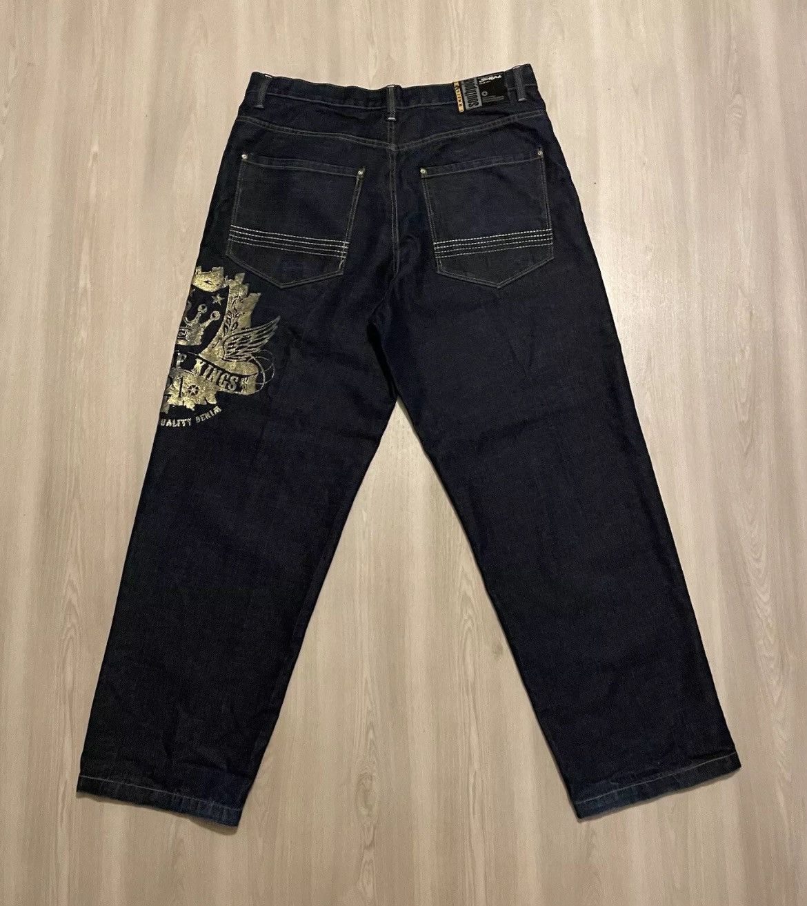 Southpole × Vintage Vintage Y2K SOUTHPOLE KING OF KINGS Baggy RN82628 Sz 40 Size US 40 / EU 56 - 4 Thumbnail