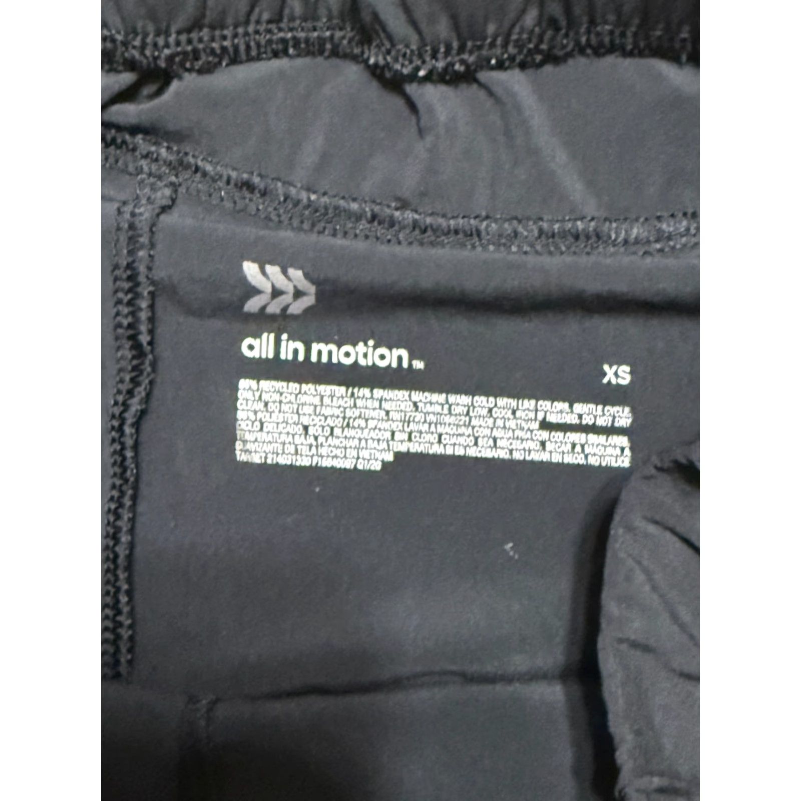Vintage All in Motion Pants Women's XS Black Tie Waist Pull On Casual Ankle 24.5in Inseam Size 26" / US 2 / IT 38 - 4 Thumbnail