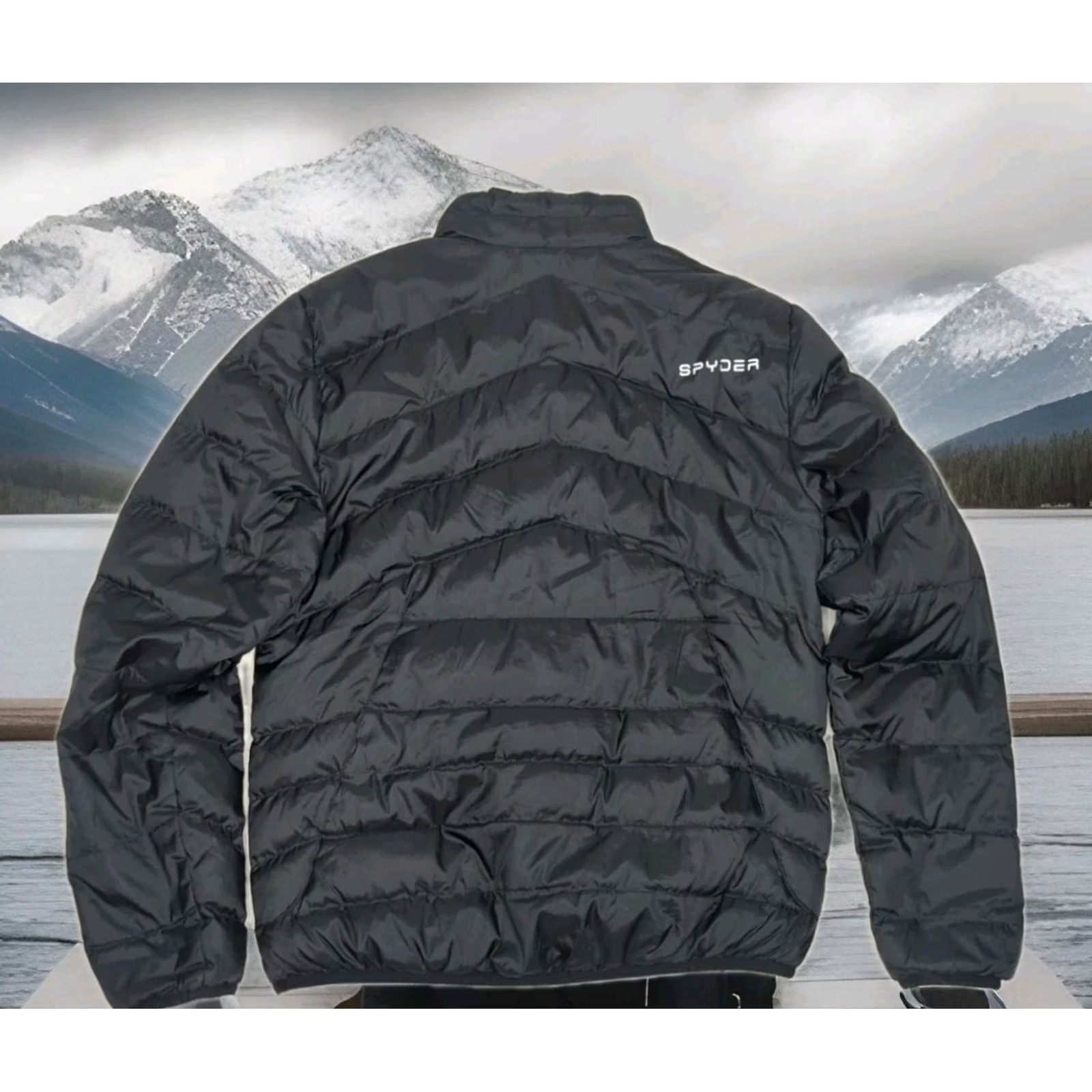 Spyder Spyder GEARED SYNTHETIC DOWN PUFFER Jacket Men Medium Black Winter Ski Size US M / EU 48-50 / 2 - 5 Thumbnail