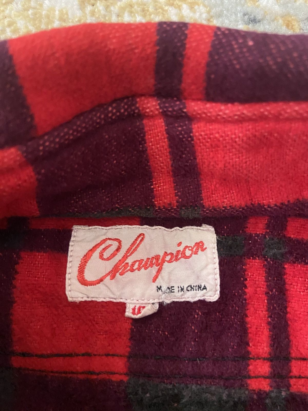 Champion VINTAGE CHAMPION TARTAN SHIRT FLANNEL Size US L / EU 52-54 / 3 - 6 Thumbnail