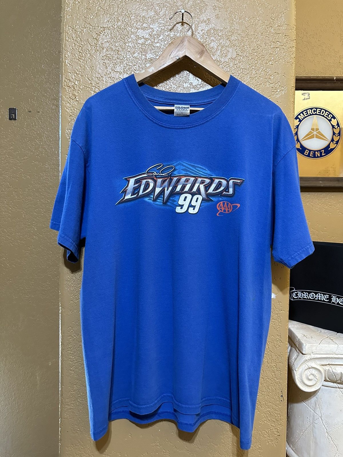 NASCAR × Vintage ❄️ Y2K NASCAR Carl Edwards Racing Tee Large Size US L / EU 52-54 / 3 - 2 Thumbnail
