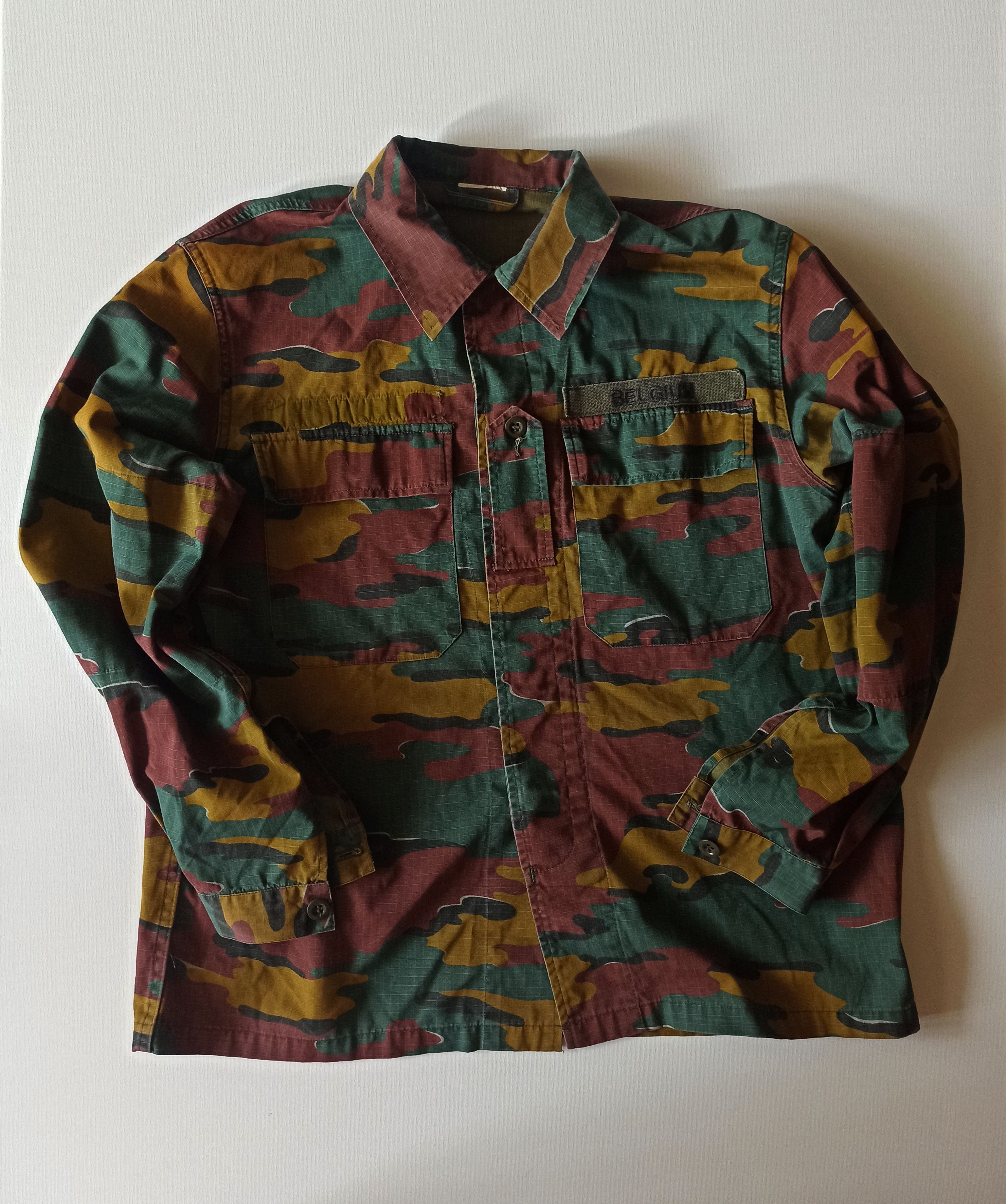 Vintage Belgian Army field combat shirts Size US M / EU 48-50 / 2 - 2 Thumbnail