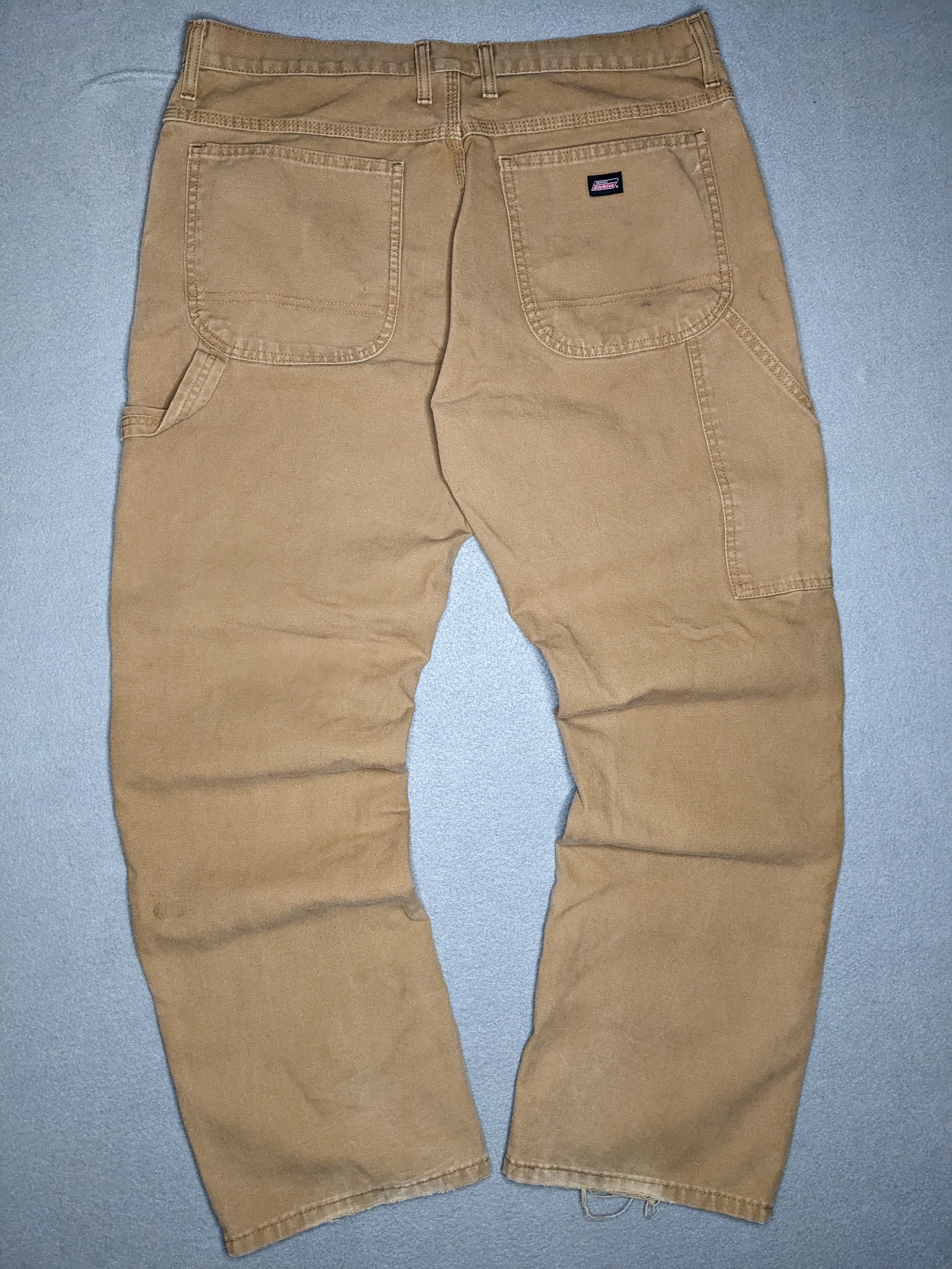 Dickies Dickies Carpenter Pants 35x30 Canvas Distressed Baggy Faded Size US 35 - 1 Thumbnail