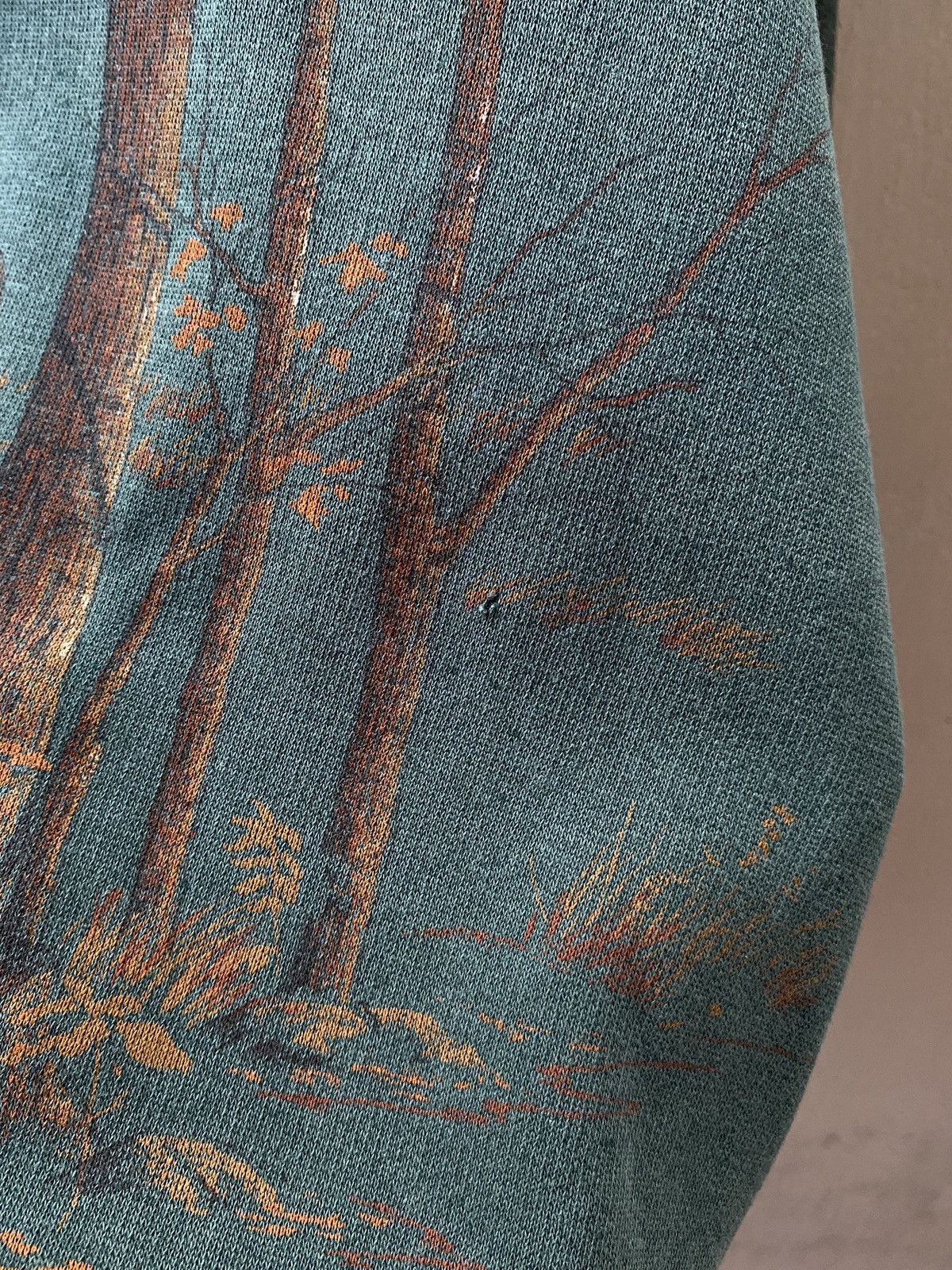 Japanese Brand Graphic Animal 'Deer' Half Button Fleece Crewneck Size US M / EU 48-50 / 2 - 9 Thumbnail