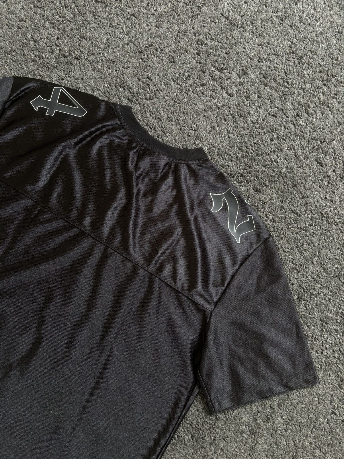 Japanese Brand × Vintage Vintage wave girl number 24 satin black football jersey Size US M / EU 48-50 / 2 - 12 Thumbnail