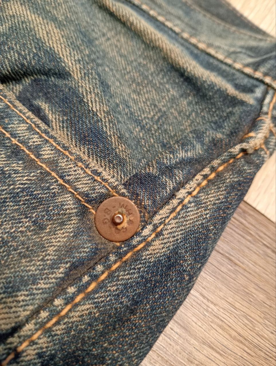 Warehouse BLUE & GRAY BY WAREHOUSE JAPAN WASHED BLUE SELVEDGE DENIM Size US 33 - 6 Thumbnail