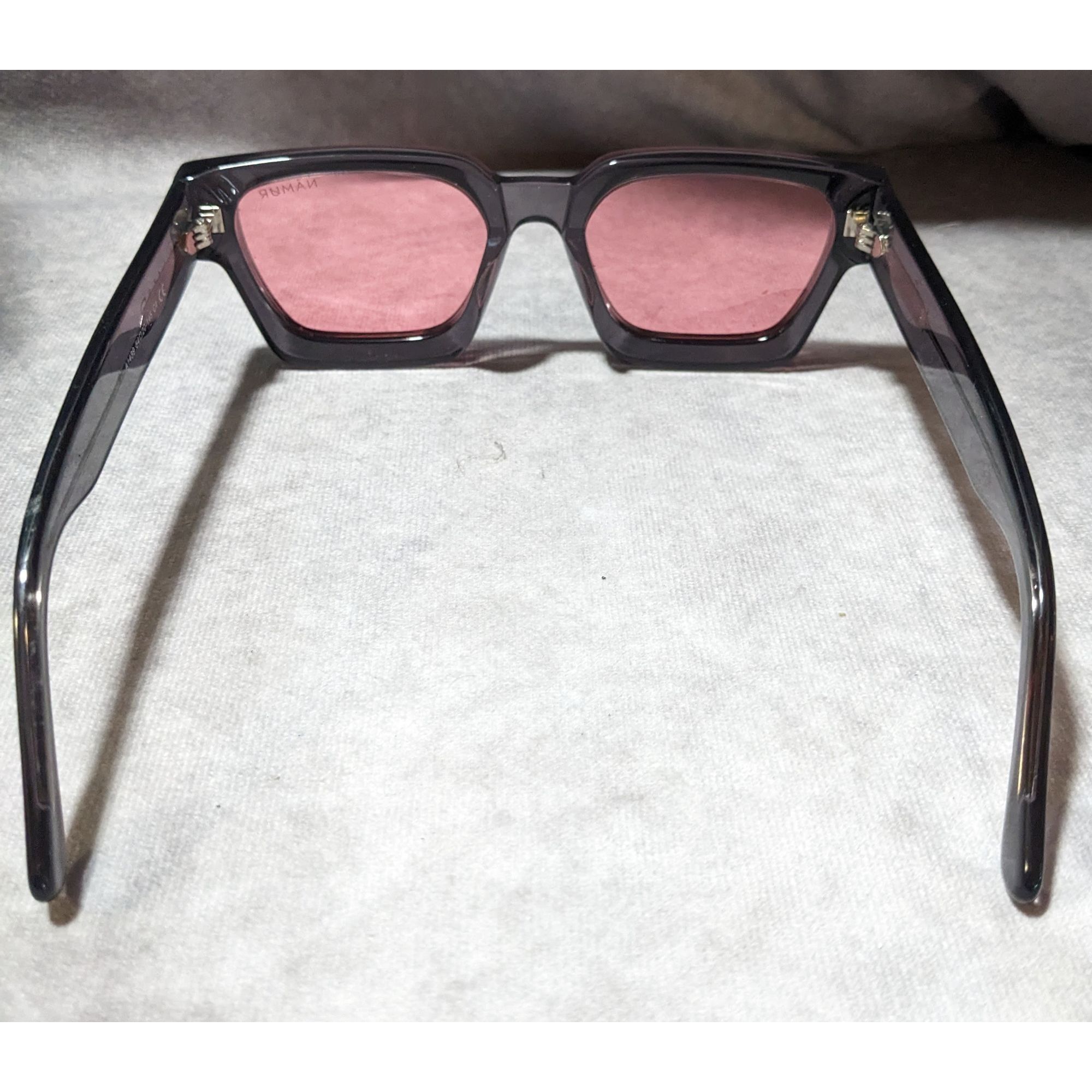 Other Namur Black And Pink Chunky Translucent Sunglasses Size ONE SIZE - 2 Thumbnail
