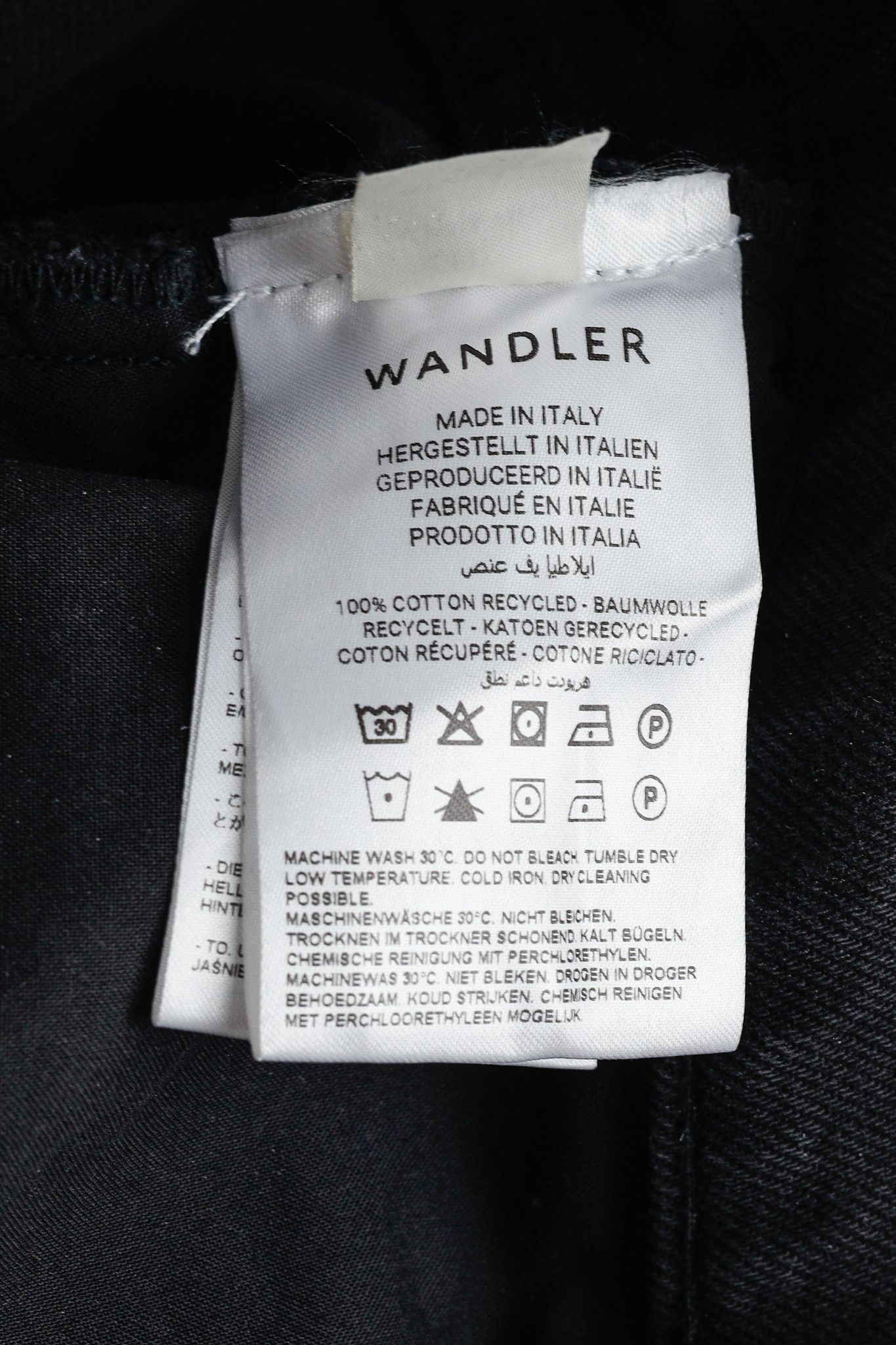 Wandler Wandler Carnation Black Straight-Leg Jeans Size 28" / US 6 / IT 42 - 10 Thumbnail