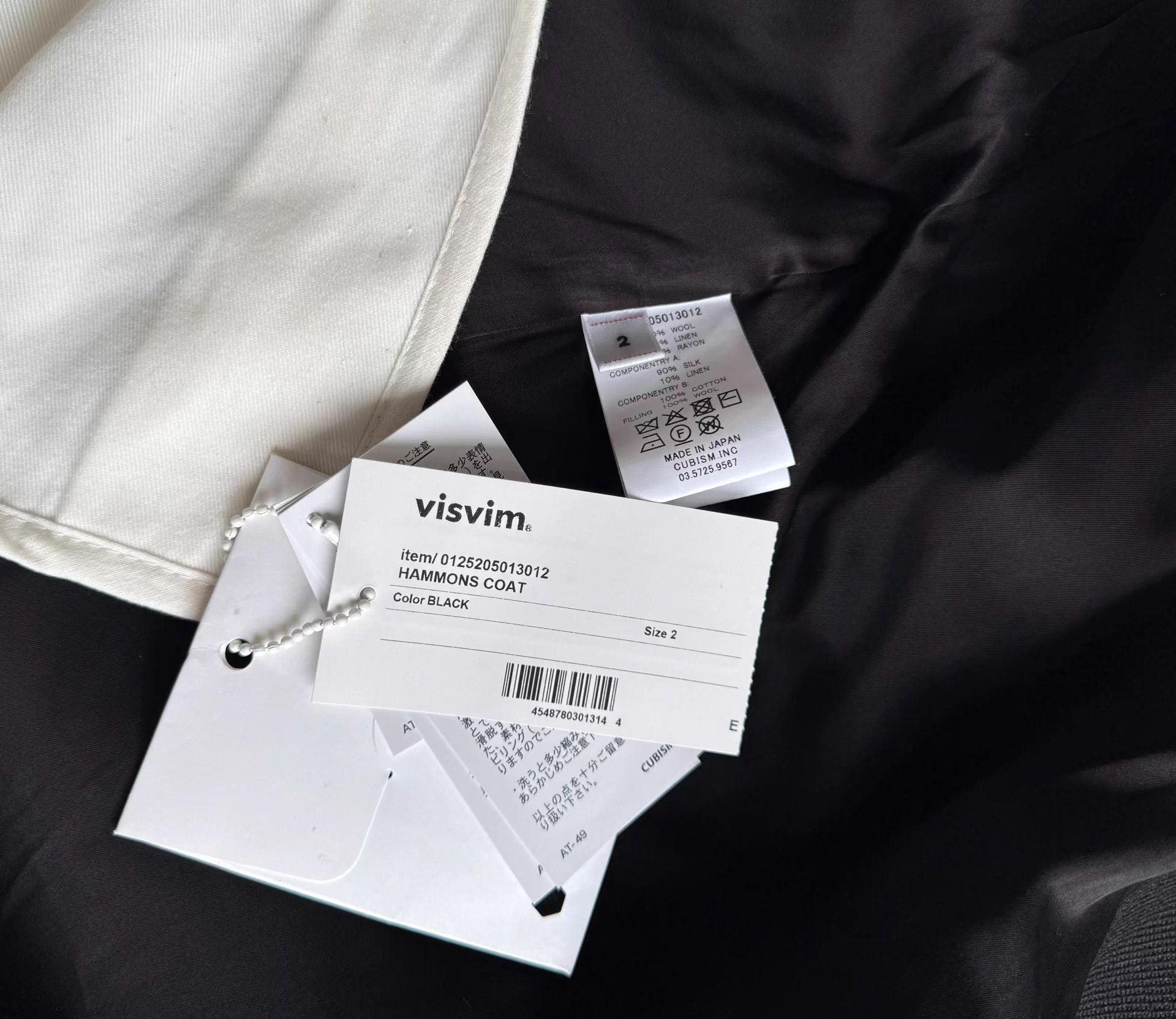 Visvim VISVIM 25AW HAMMONS COAT Linen Blend Black Size 2 Size US M / EU 48-50 / 2 - 9 Thumbnail