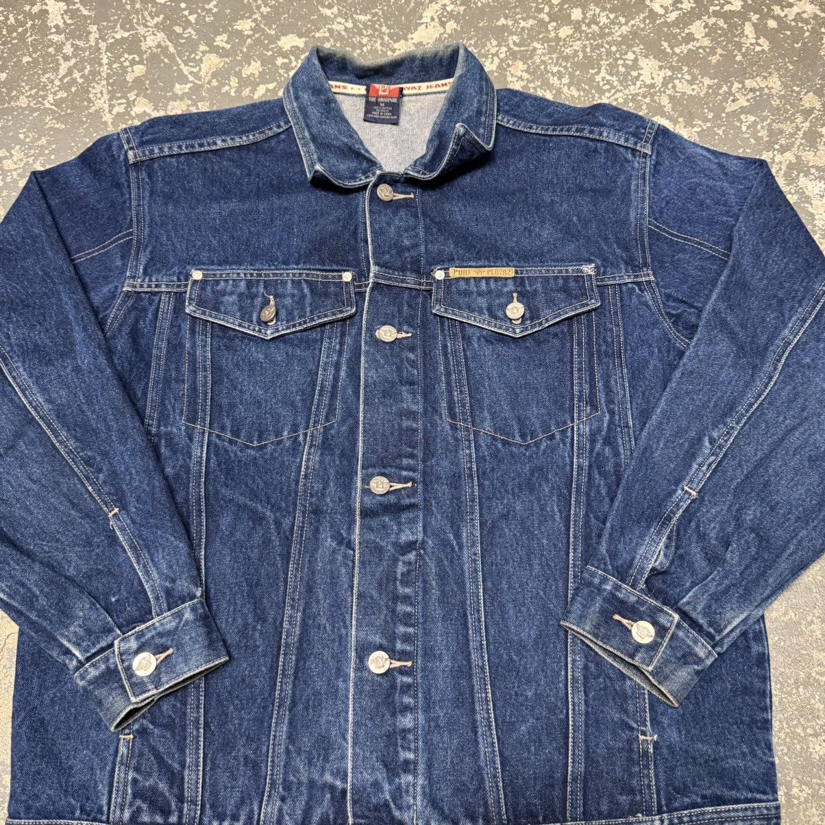 Levi's Vintage Pure Player Y2K Denim Trucker Jacket USA Dark Wash Size US M / EU 48-50 / 2 - 3 Thumbnail