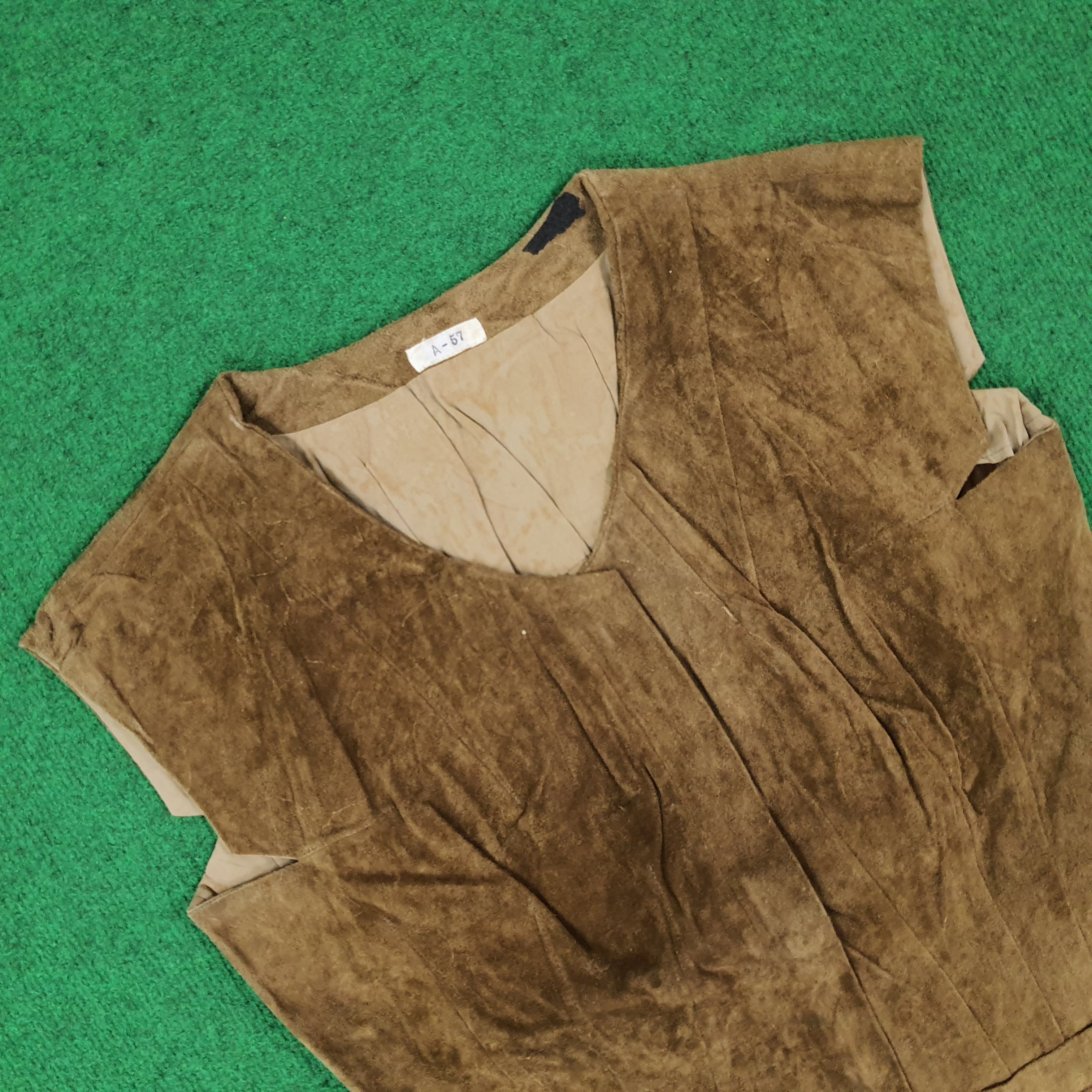 Yohji Yamamoto Vintage Yohji Yamamoto A-57 Leather Skin Vests C242N7 Size US S / EU 44-46 / 1 - 2 Thumbnail
