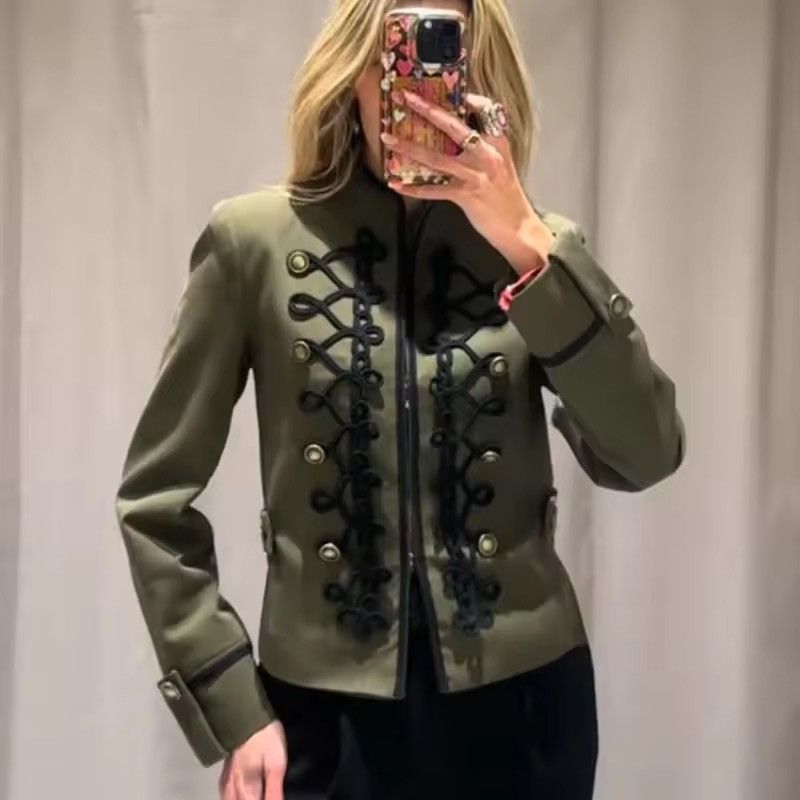 Other Military Style Denim Jacket, Fitted Jean Jacket Size M / US 6-8 / IT 42-44 - 11 Thumbnail