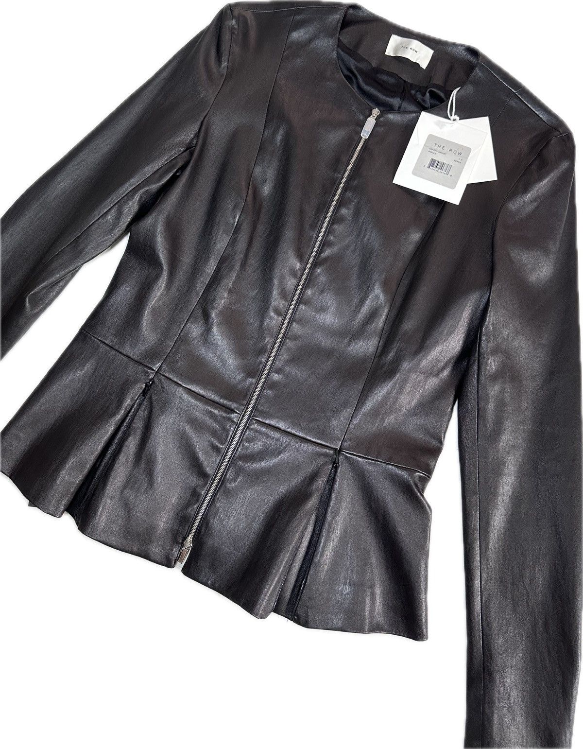 The Row The Row Anasta Jacket 100% Lambskin Leather Size XL / US 12-14 / IT 48-50 - 6 Thumbnail