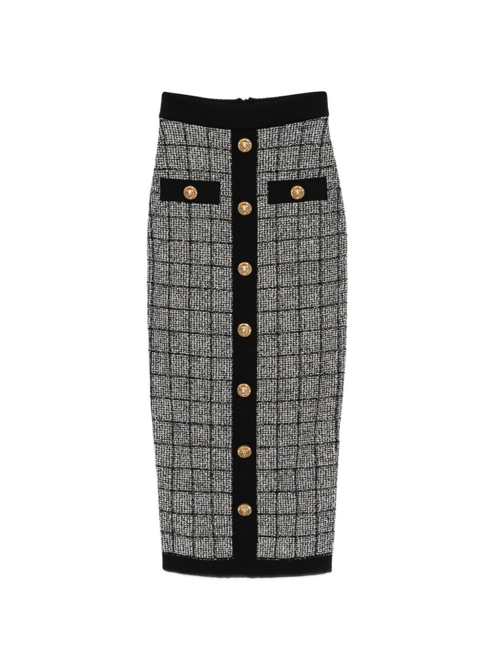 Balmain TWEED LONG SKIRT Size 26" / US 2 / IT 38 - 1 Thumbnail