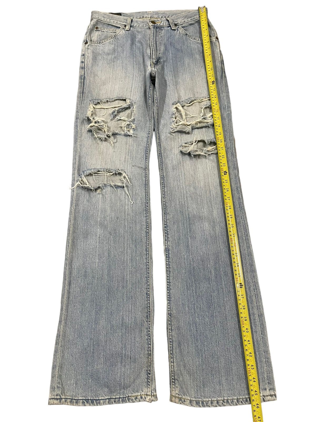 Lee Vintage 90s Lee Riders Blue Wash Distressed Style Jeans Size US 30 / EU 46 - 16 Thumbnail