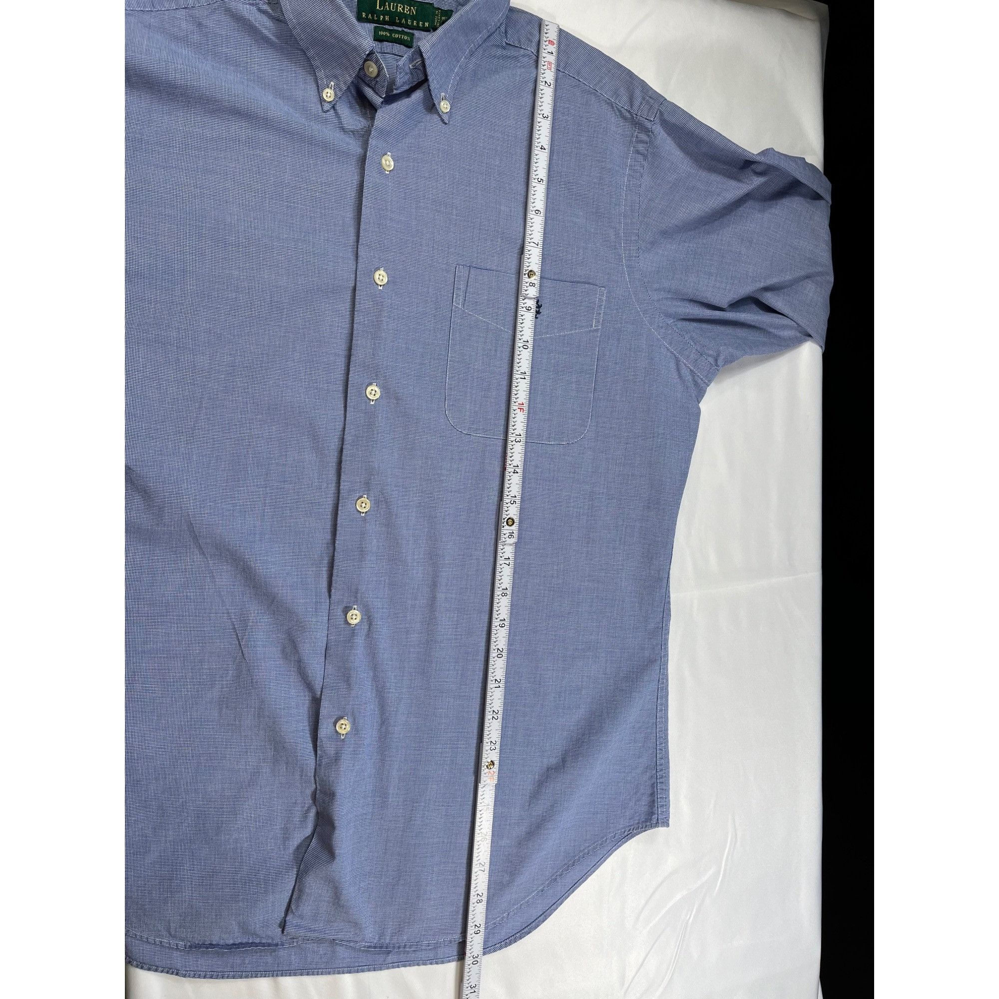 Lauren Ralph Lauren Lauren Ralph Lauren SKU 7542 Mens Blue Checkered Button-Down Size US M / EU 48-50 / 2 - 7 Thumbnail