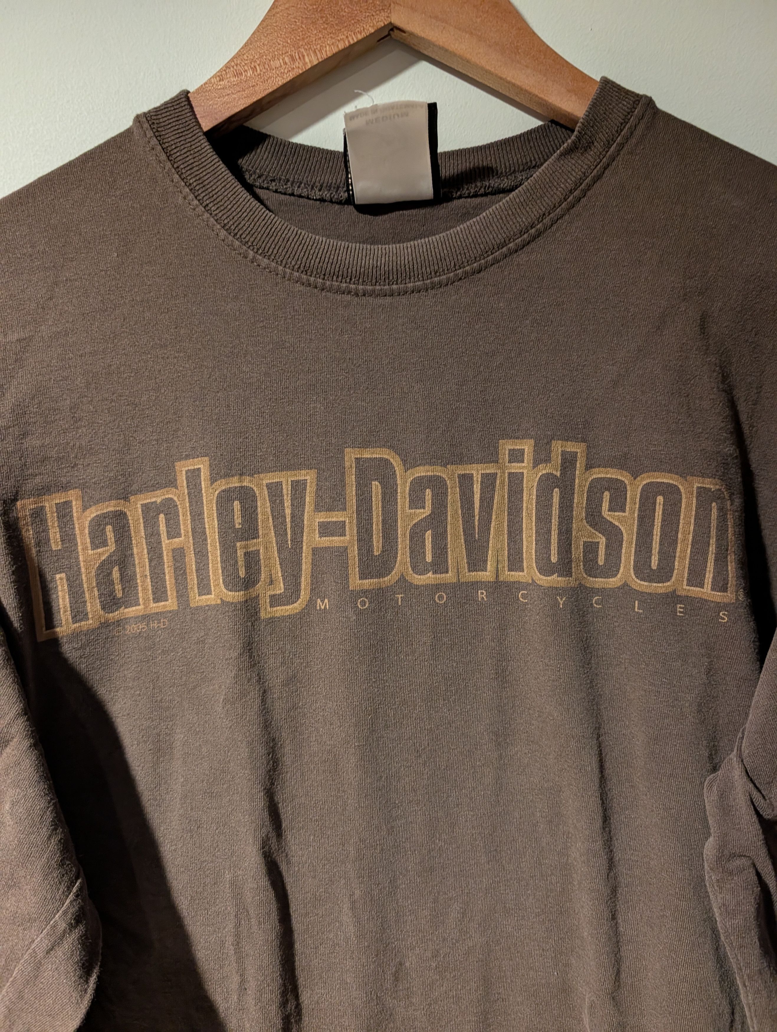 Harley Davidson Vintage 2005 Harley Davidson Motorcycle Flames Long-Sleeve Size US M / EU 48-50 / 2 - 2 Thumbnail
