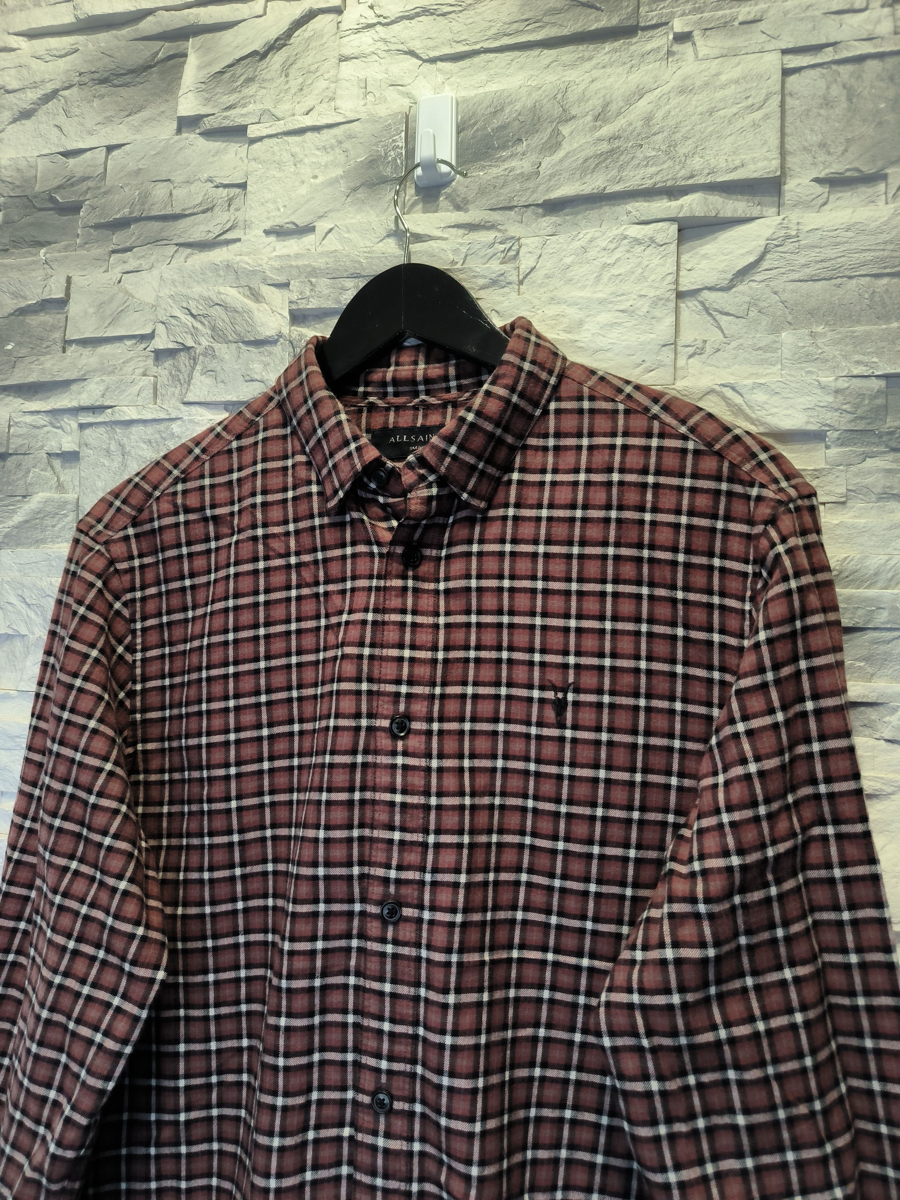 Allsaints Allsaints Shirt Button-Up Long Sleeve Checked Size US S / EU 44-46 / 1 - 2 Thumbnail