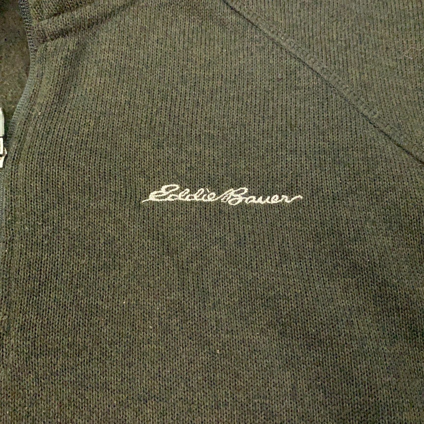 Eddie Bauer Eddie Bauer Mens Pullover XL Dark Gray Fleece 1/4 Zip Embroidered Sweatshirt Size US XL / EU 56 / 4 - 2 Thumbnail