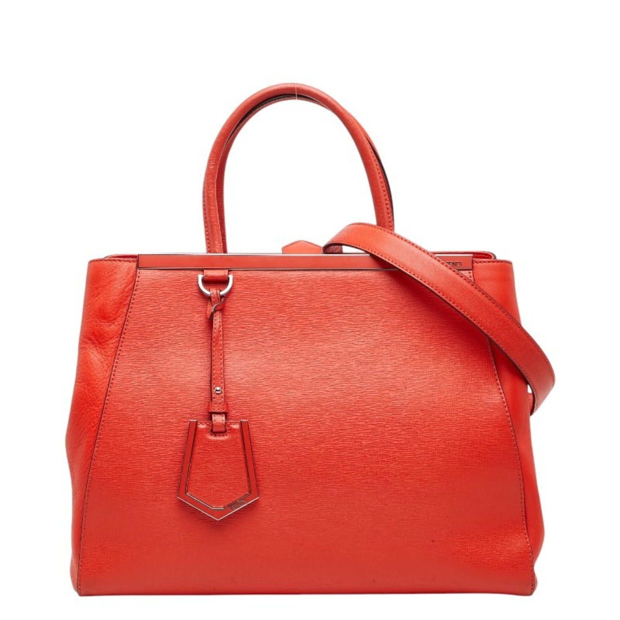 Fendi Fendi Toujours Handbag Shoulder Bag 2WAY 8BH250 Red Leather Women's FENDI Size ONE SIZE - 1 Thumbnail