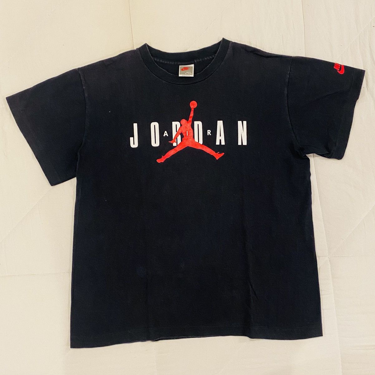 Vintage 90s Nike Air Jordan Grey Tag Jumpman T-Shirt Medium