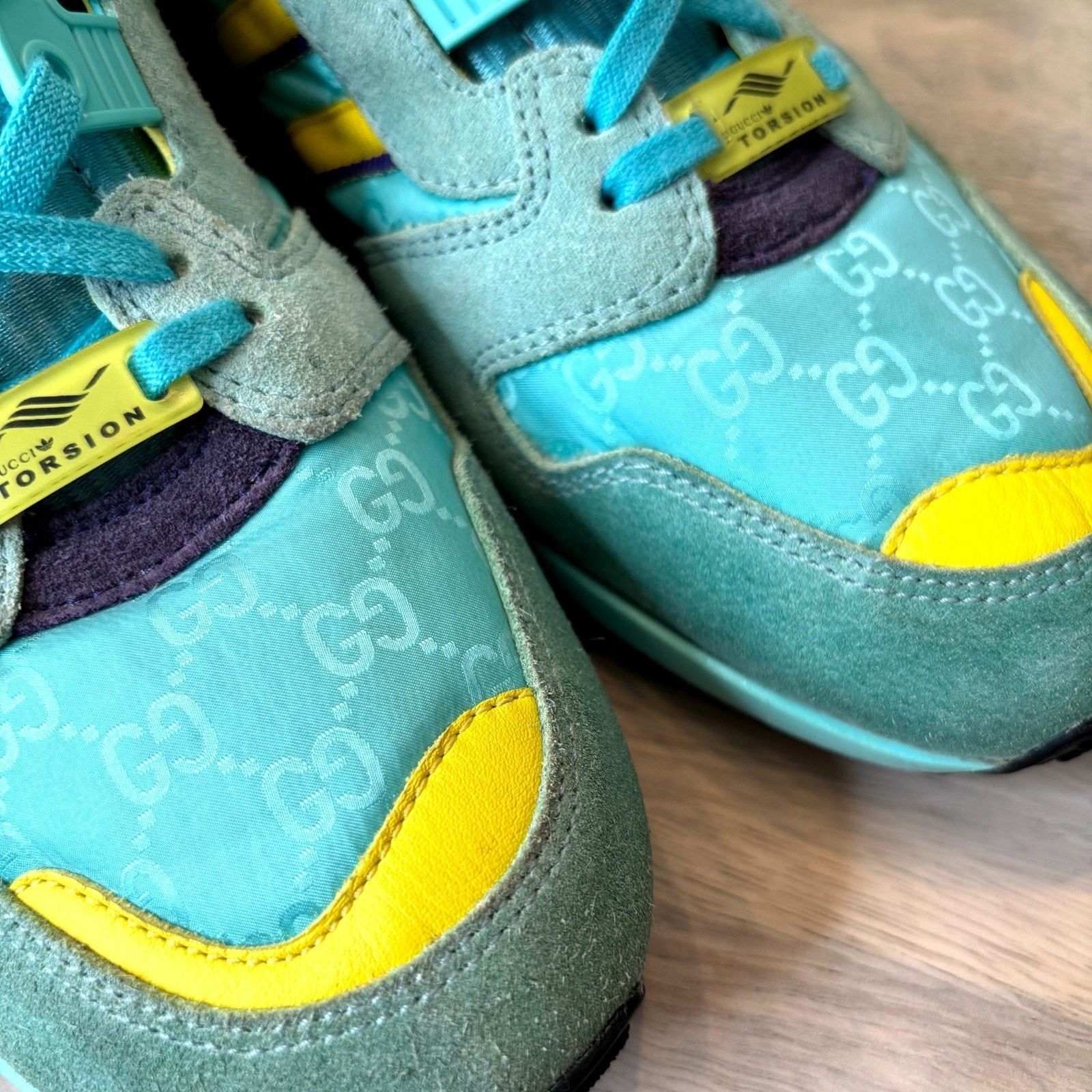 Adidas Gucci Adidas ZX 8000 Aqua Monogram Athletic Sneakers Sz 6.5 Size US 6.5 / IT 36.5 - 8 Thumbnail