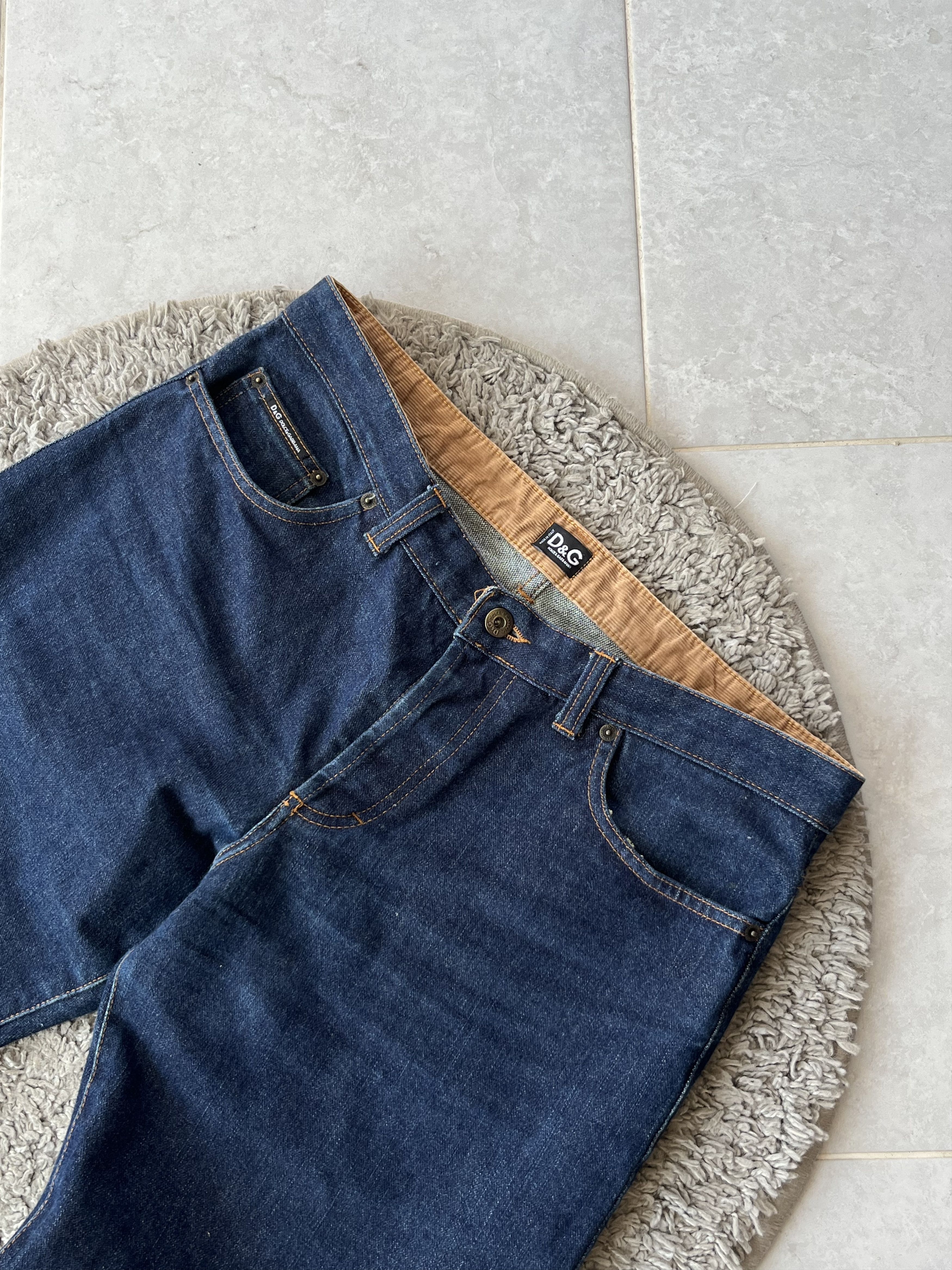 Dolce & Gabbana DOLCE & GABBANA Vintage Jeans Straight Fit Big Logo Size US 32 / EU 48 - 4 Thumbnail