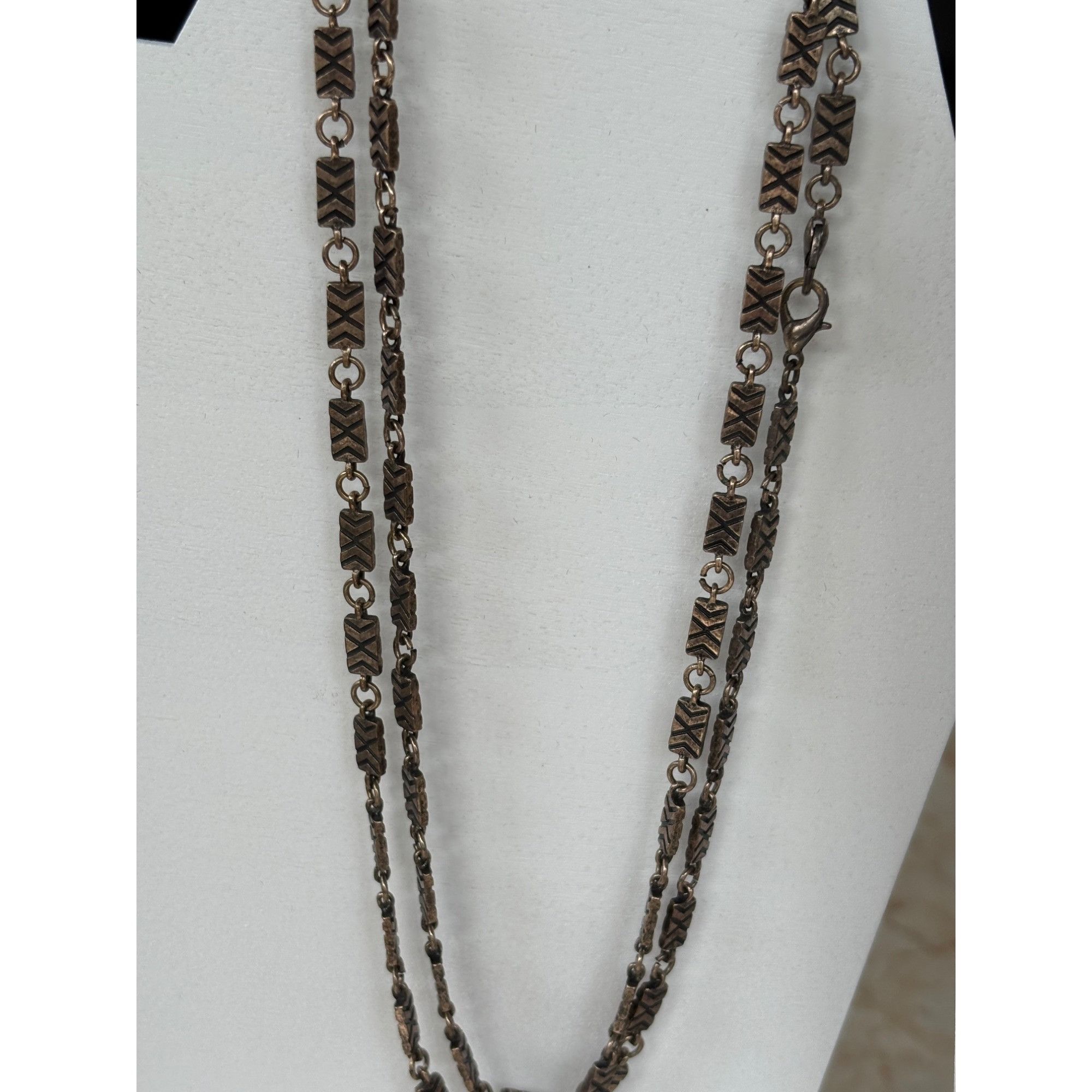 Other Bronze & Gold Multi-Style Pendant Necklace Set- 5 piece set Size ONE SIZE - 7 Thumbnail