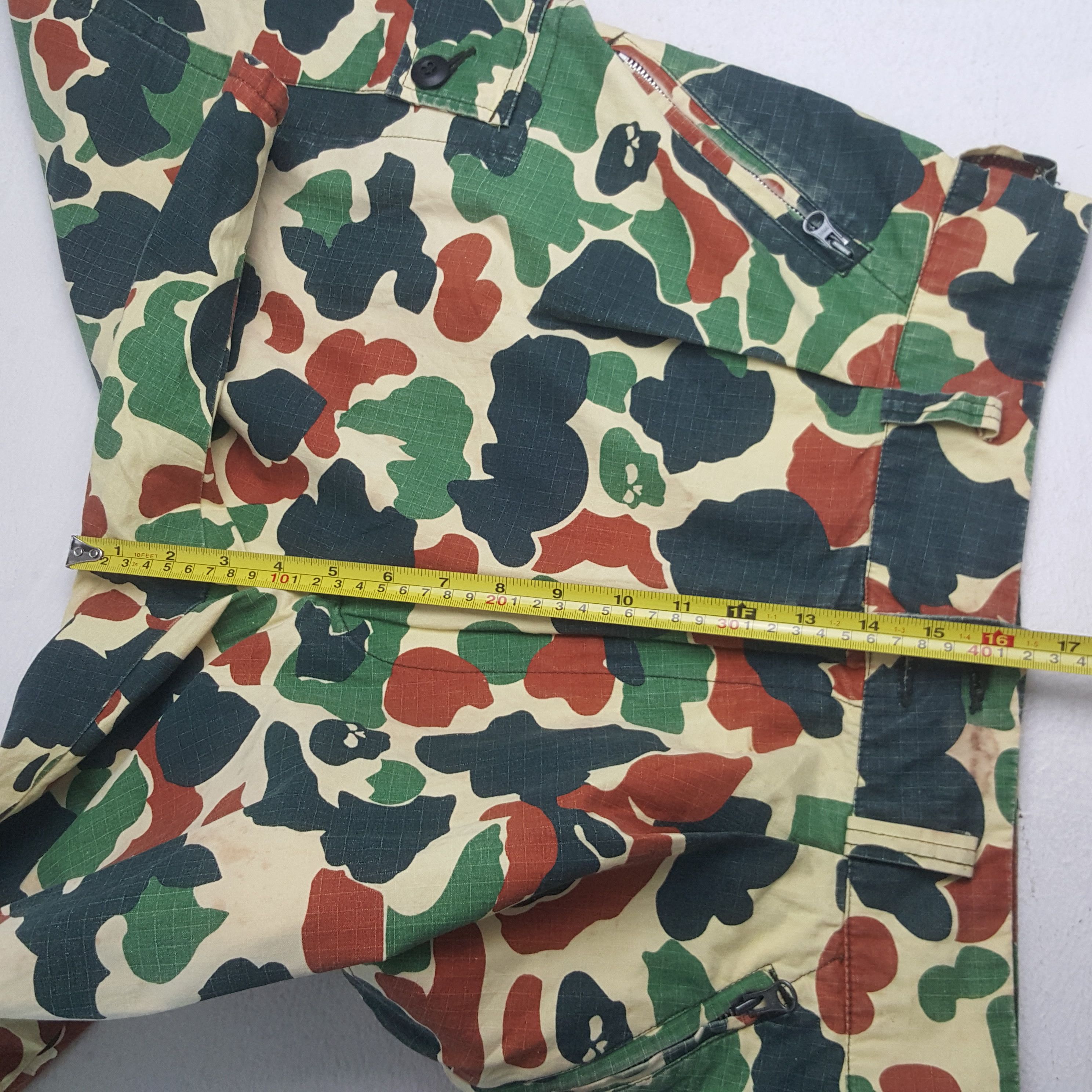 Japanese Brand Vintage Satan Arbeit Army Style Camo Short Cargo Pants RR11 Size US 32 / EU 48 - 7 Thumbnail