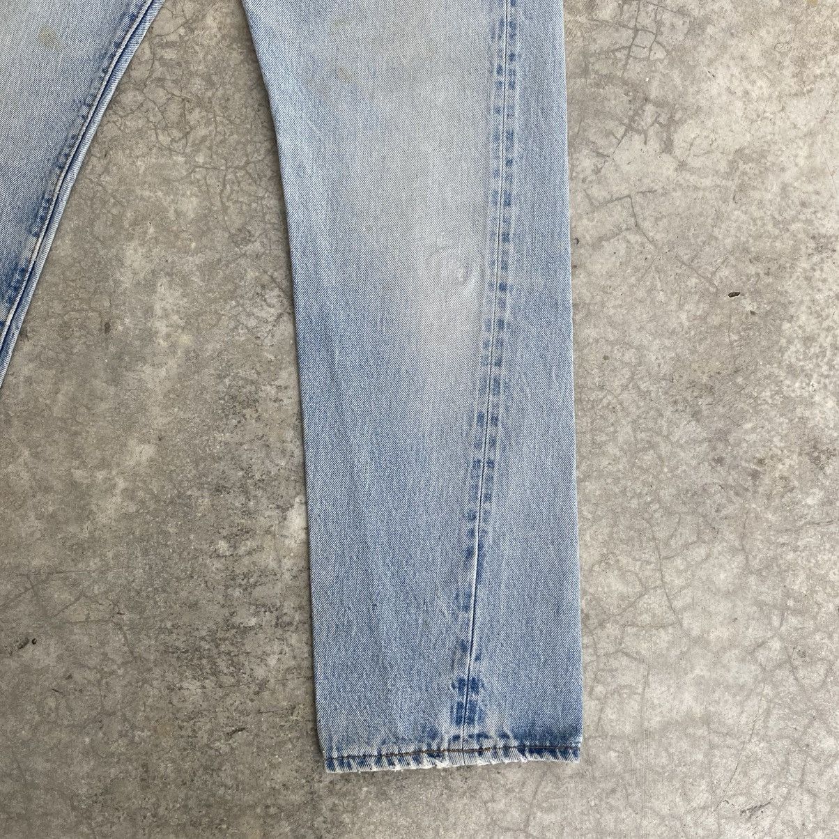 Levi's Vintage Levis 501 Stonewashed Blue Redline Distressed Jeans Size US 29 - 8 Thumbnail