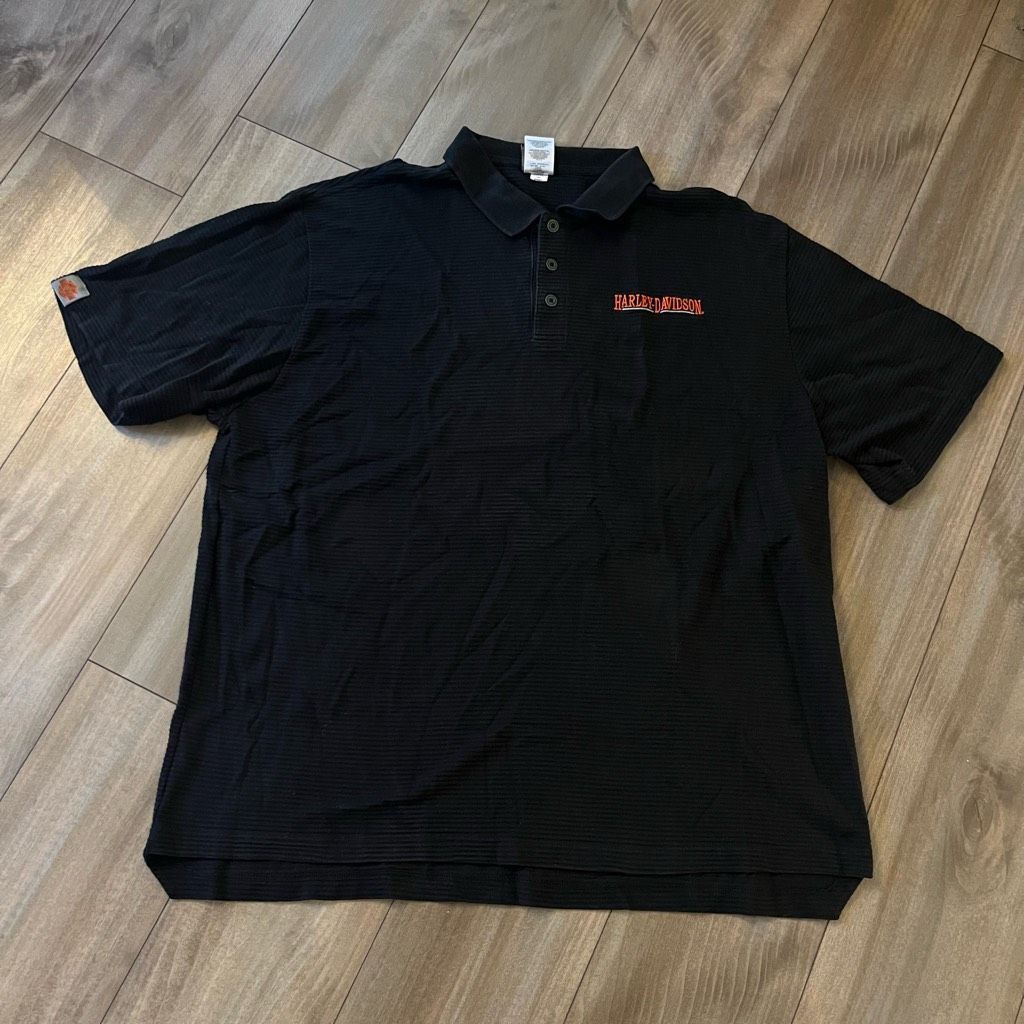 Harley Davidson Harley Davidson Motorcycle Black Polo Shirt Men 2XL Bin N-48 Size US XXL / EU 58 / 5 - 1 Thumbnail