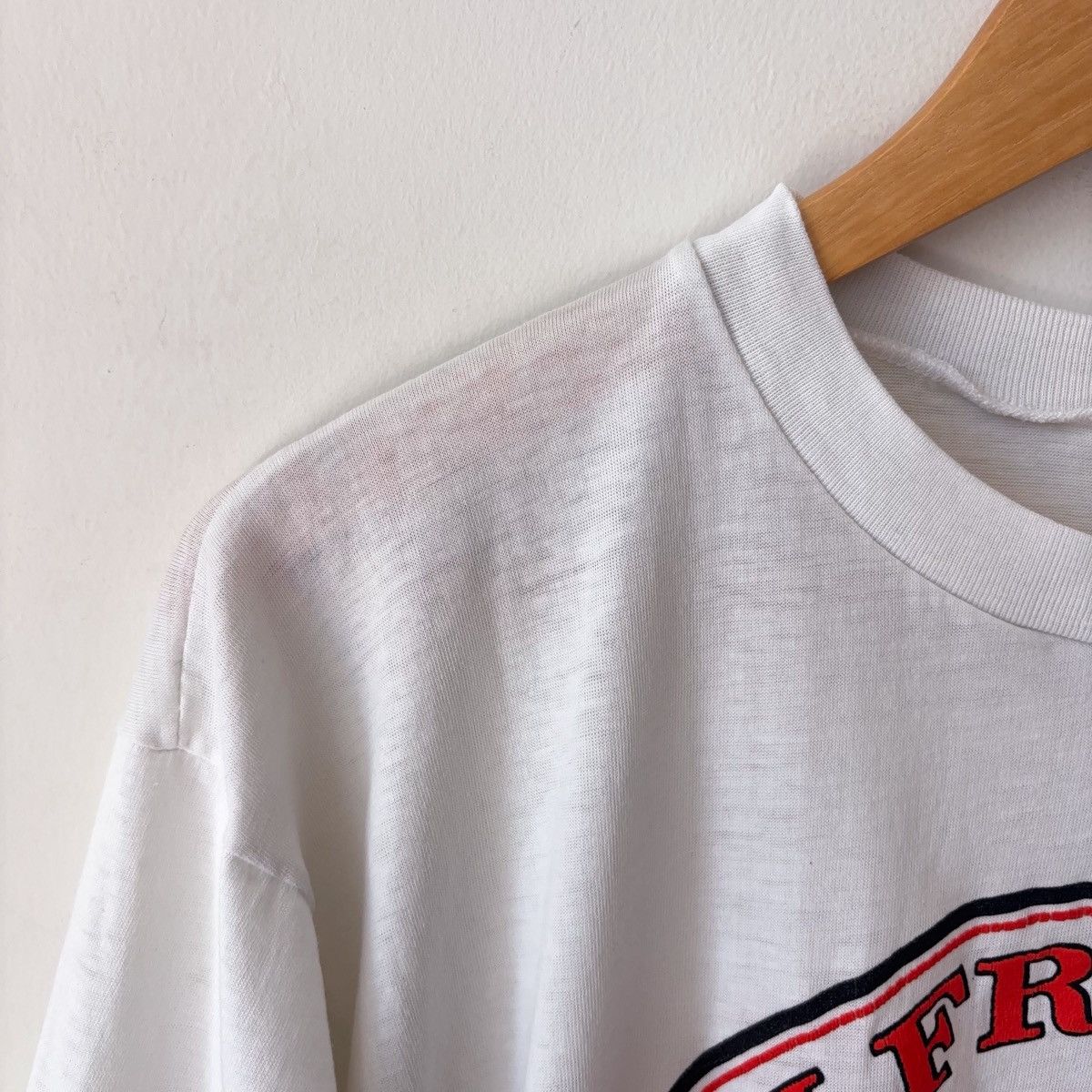 Vintage 80s San Fransisco SF Giants Paper Thin Burnout T-Shirt Size US L / EU 52-54 / 3 - 8 Thumbnail
