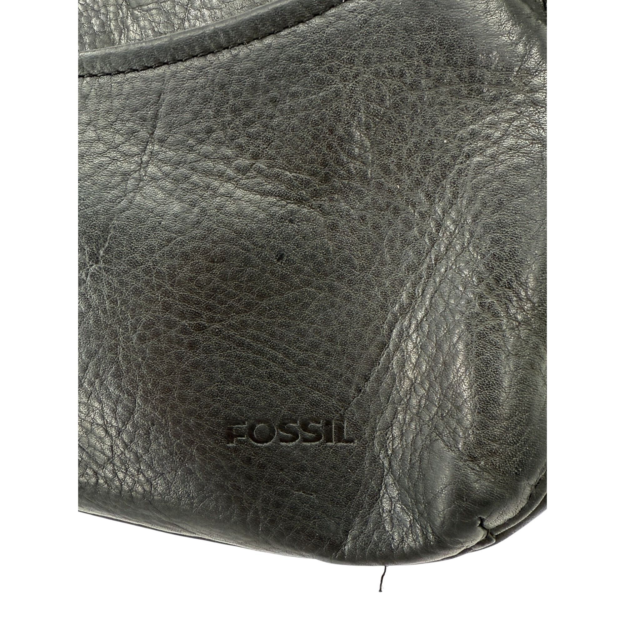 Fossil Vintage Fossil Black Leather Crossbody Bag With Key Charm Size ONE SIZE - 10 Thumbnail