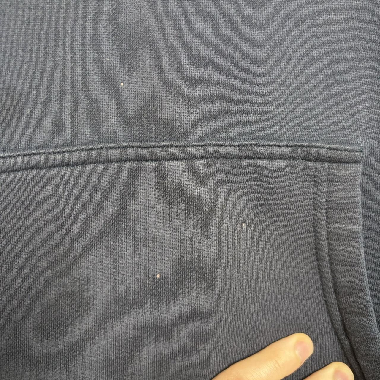 Burton × Vintage Vintage 90s Burton Sunfaded Navy Graphic Hoodie Size US XL / EU 56 / 4 - 3 Thumbnail