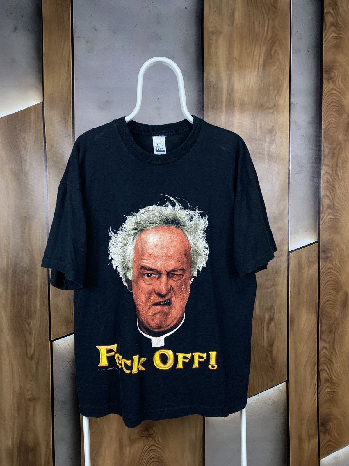 Vintage 🍿Vintage 1996 T-Shirt Father Ted TV Series Jack Hackett Tee🍿 Size US XL / EU 56 / 4 - 1 Thumbnail