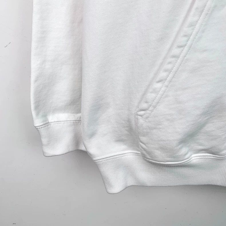 Balenciaga Balenciaga White logo monogram printed cotton hooded draws Size XS / US 0-2 / IT 36-38 - 4 Thumbnail