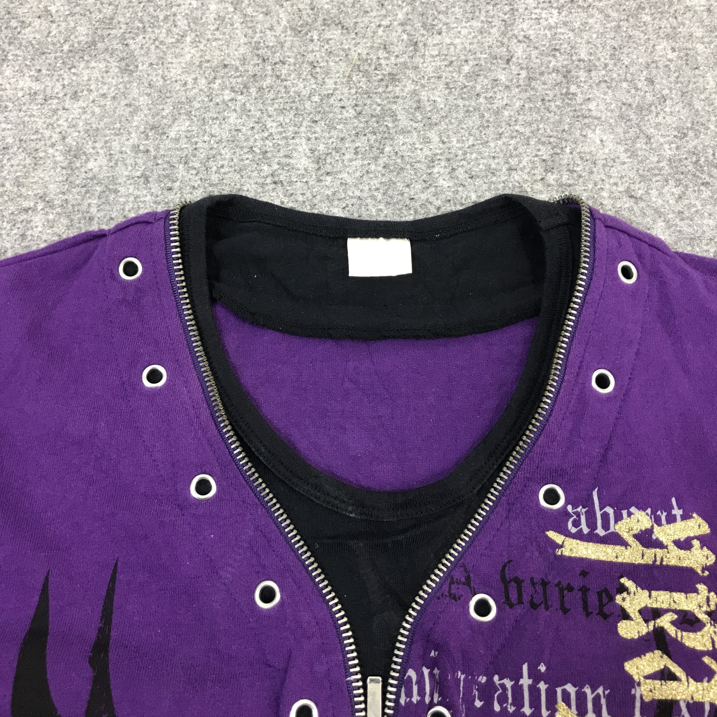 If Six Was Nine LOOK OBER HEAR ZIPPER COLLAR DESIGN JAPAN TSHIRTS Size US L / EU 52-54 / 3 - 7 Thumbnail